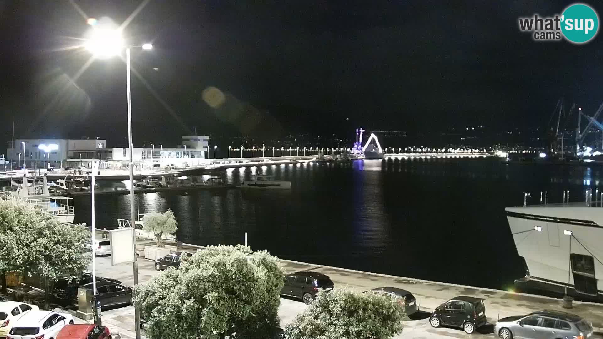 La Riva et Marina à Rijeka – Live Webcam Croatie