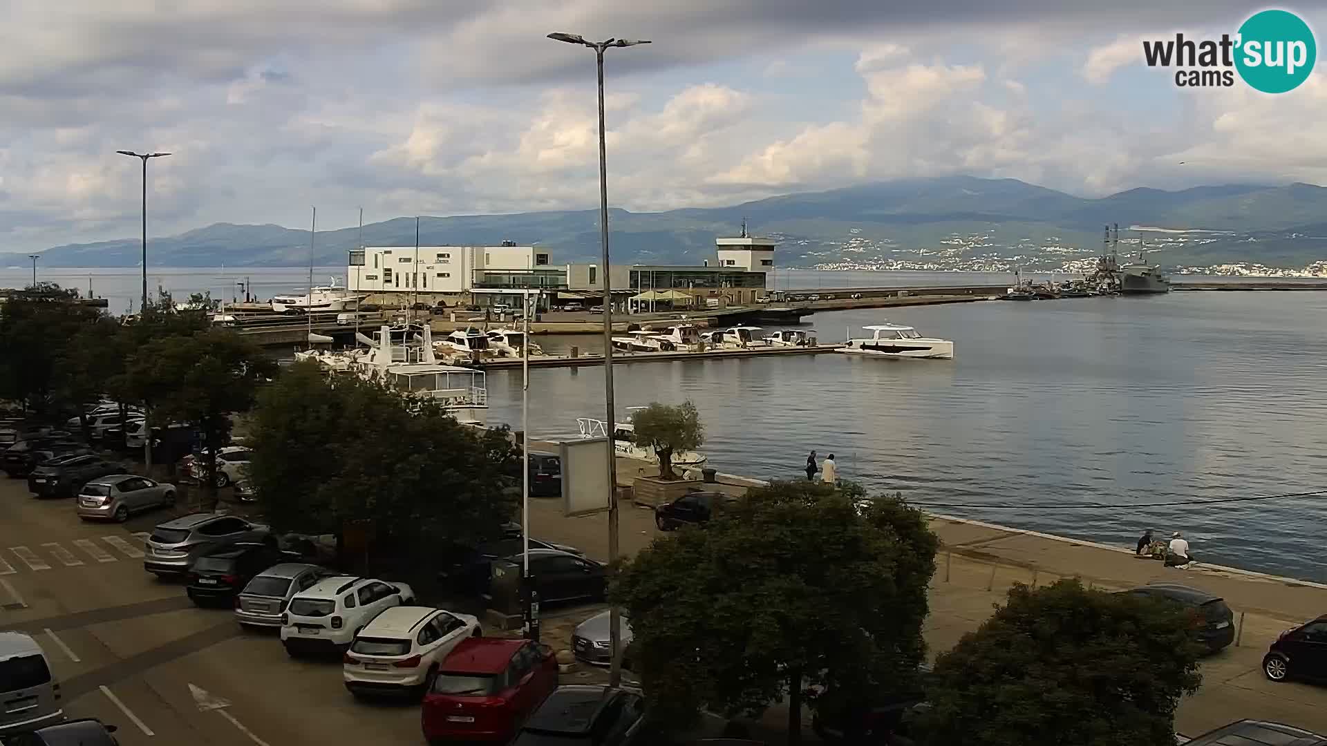 La Riva et Marina à Rijeka – Live Webcam Croatie