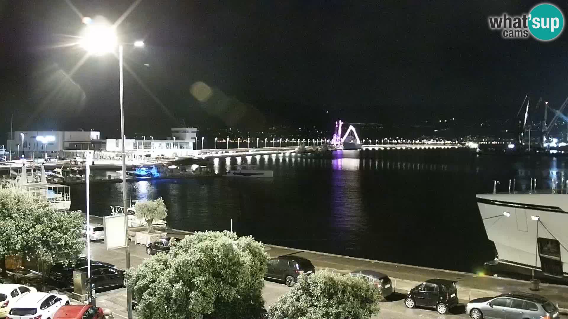 Die Riva und Marina in Rijeka – Live Webcam Kroatien