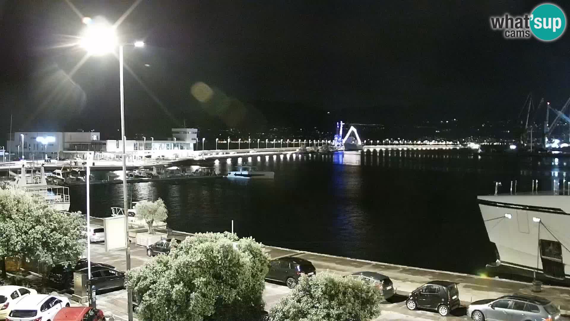 La Riva y Marina en Rijeka – Webcam en vivo Croacia