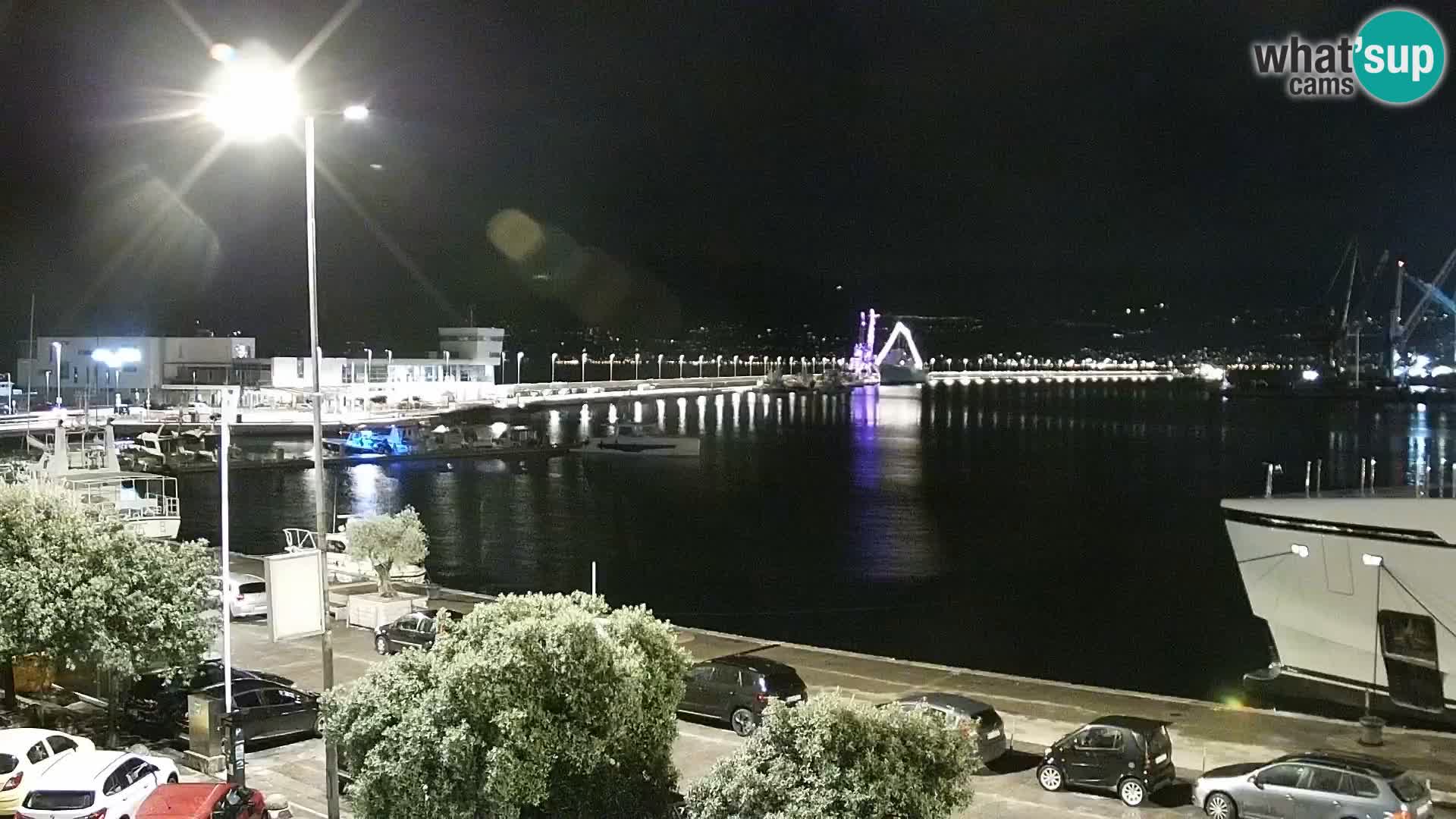 La Riva et Marina à Rijeka – Live Webcam Croatie