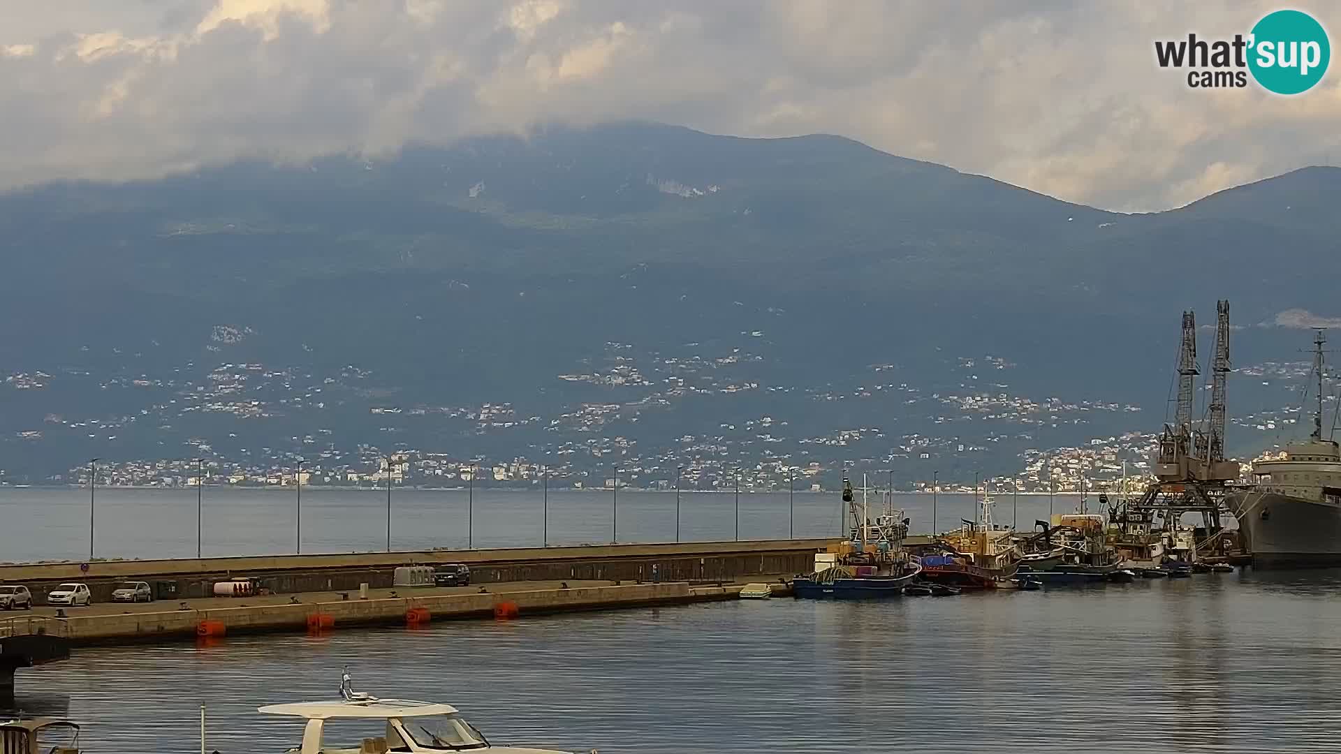 La Riva e la Marina a Rijeka (Fiume) – Live Webcam Croazia