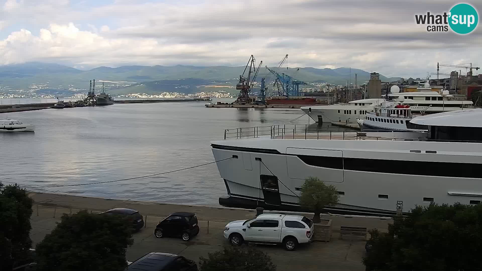 Die Riva und Marina in Rijeka – Live Webcam Kroatien