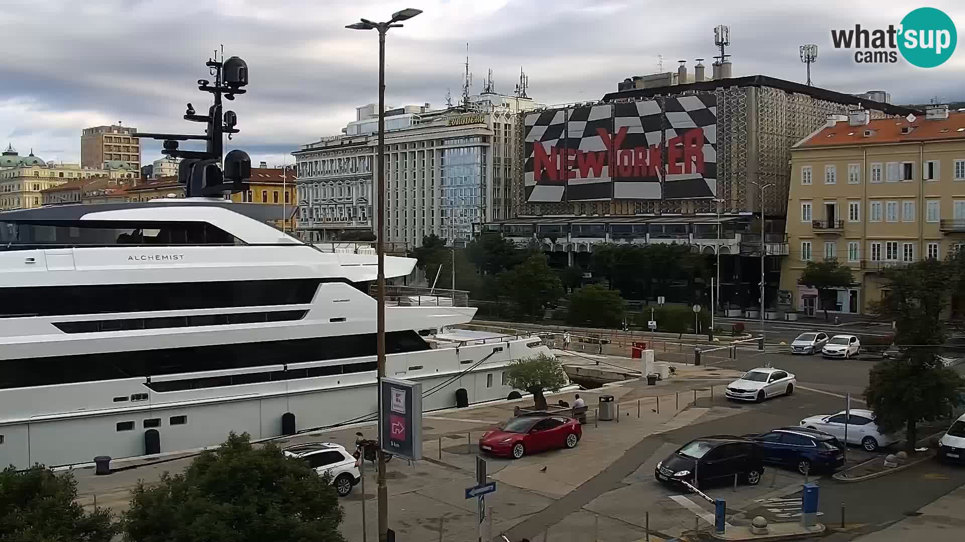 La Riva et Marina à Rijeka – Live Webcam Croatie