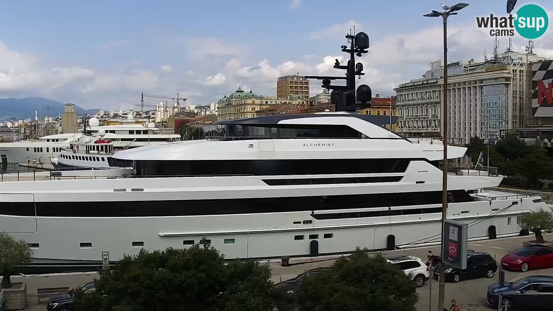La Riva y Marina en Rijeka – Webcam en vivo Croacia