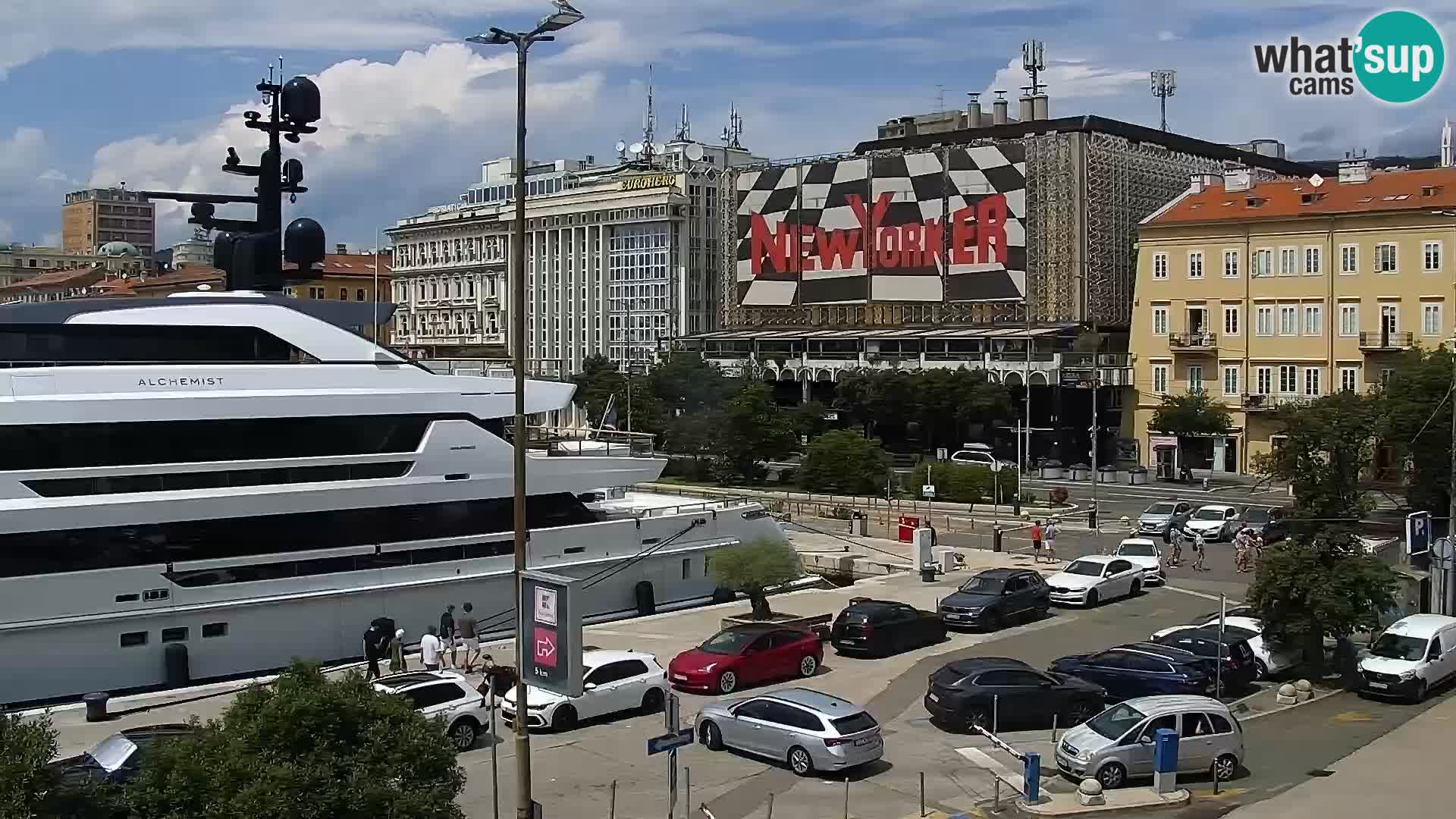 The Riva and Marina in Rijeka  – Live Webcam Croatia