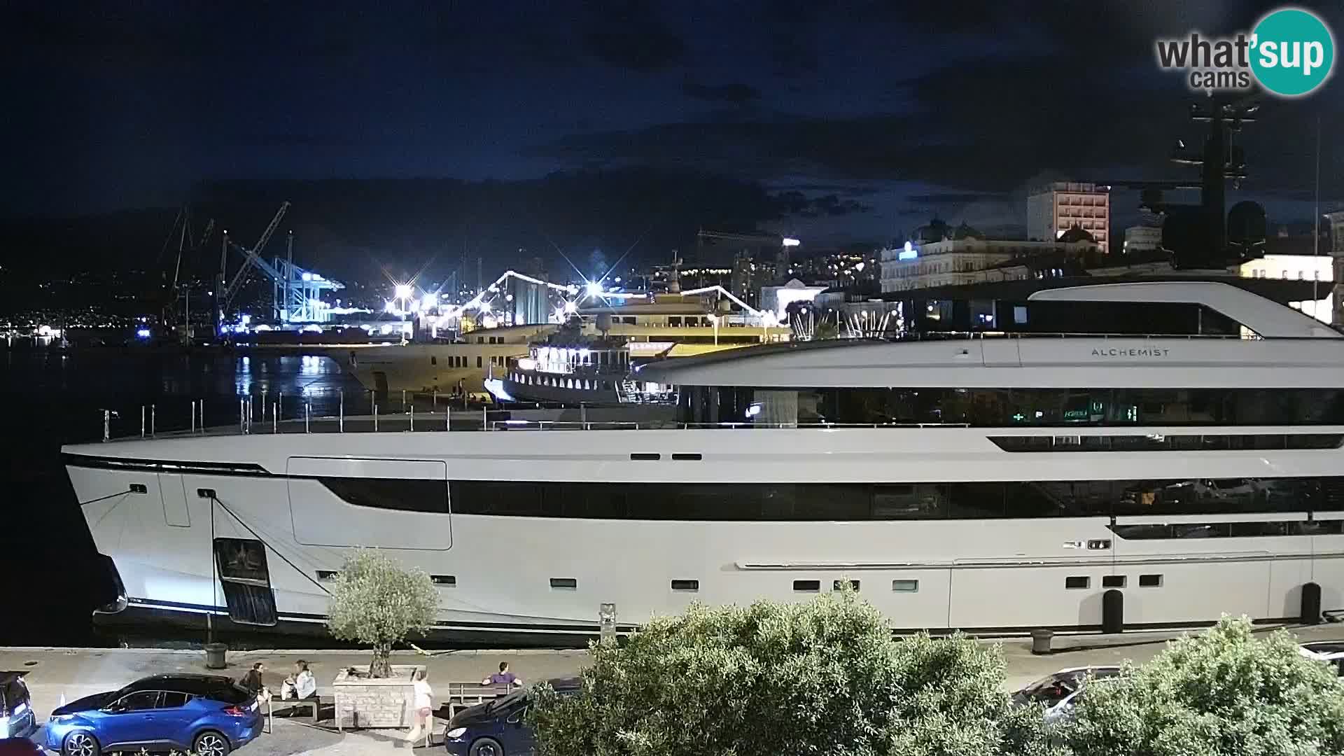 La Riva e la Marina a Rijeka (Fiume) – Live Webcam Croazia