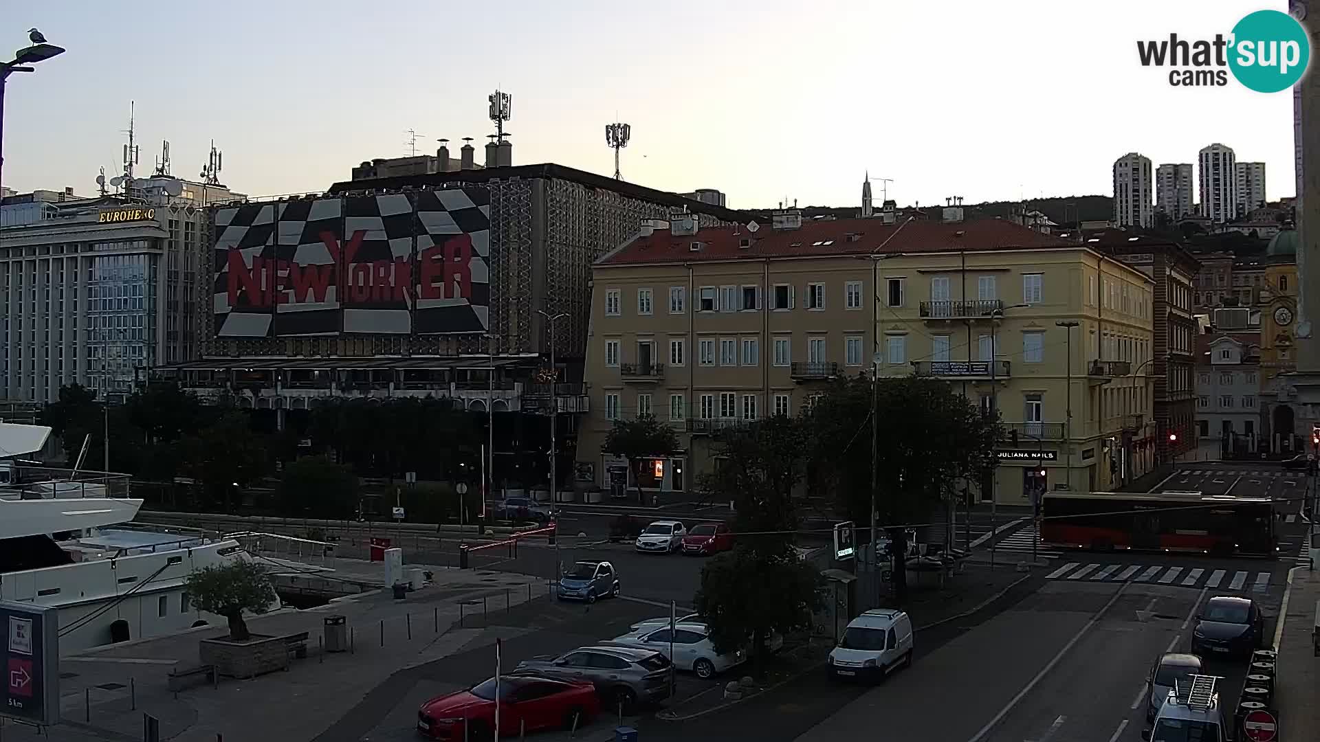 La Riva e la Marina a Rijeka (Fiume) – Live Webcam Croazia