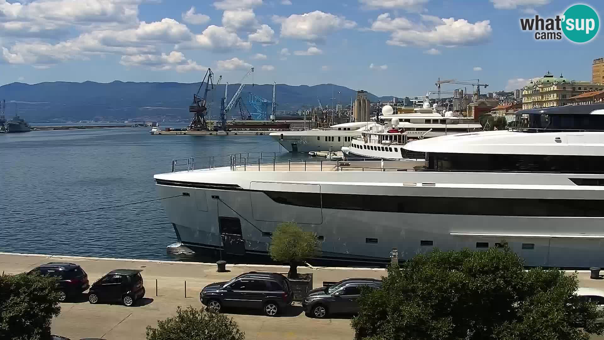 Die Riva und Marina in Rijeka – Live Webcam Kroatien