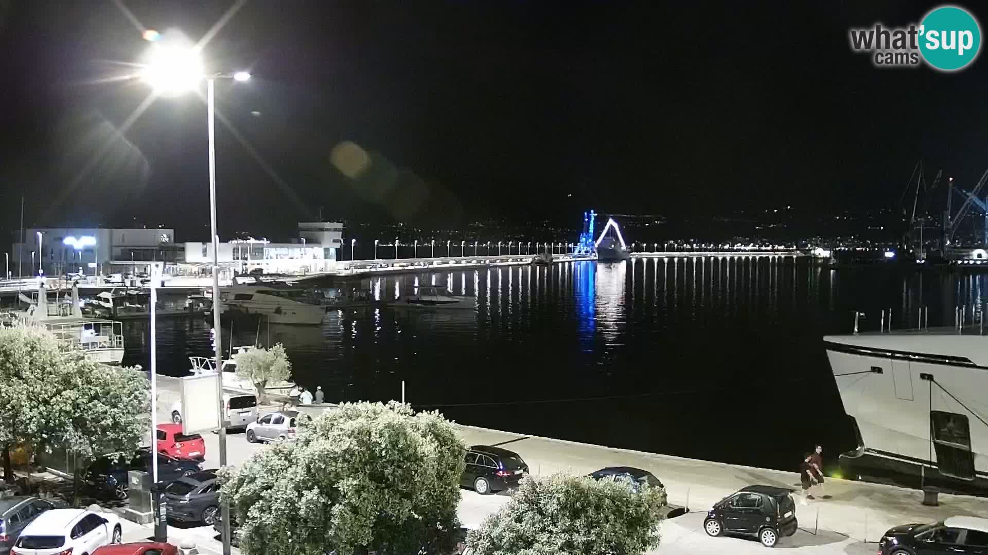 La Riva et Marina à Rijeka – Live Webcam Croatie