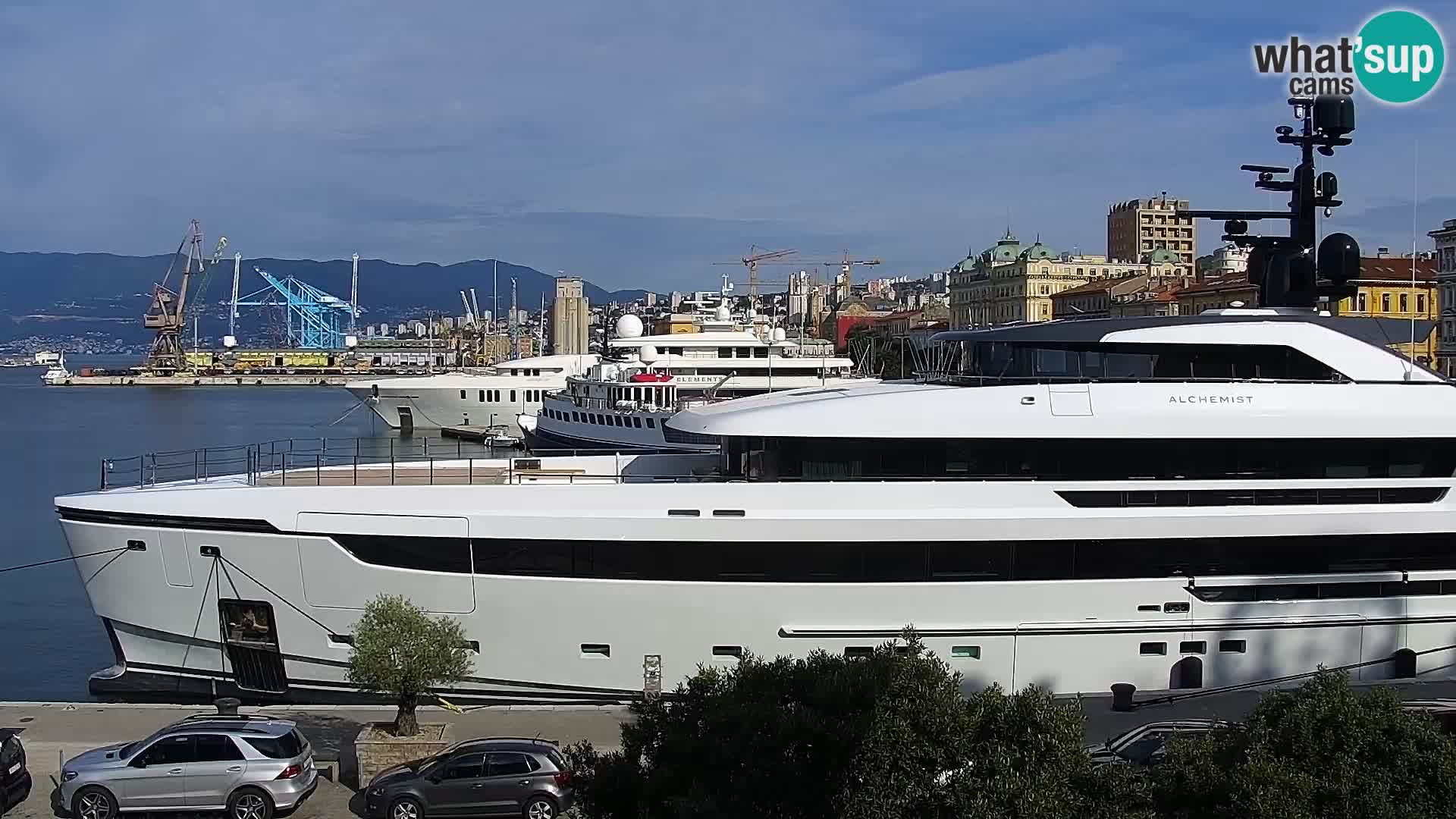 La Riva et Marina à Rijeka – Live Webcam Croatie