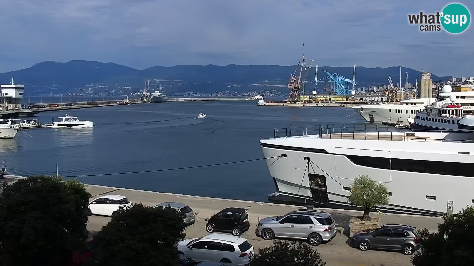 La Riva e la Marina a Rijeka (Fiume) – Live Webcam Croazia