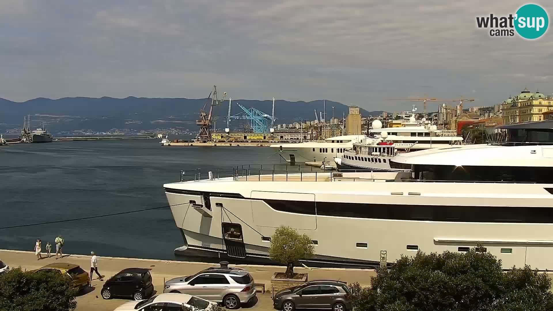 La Riva e la Marina a Rijeka (Fiume) – Live Webcam Croazia