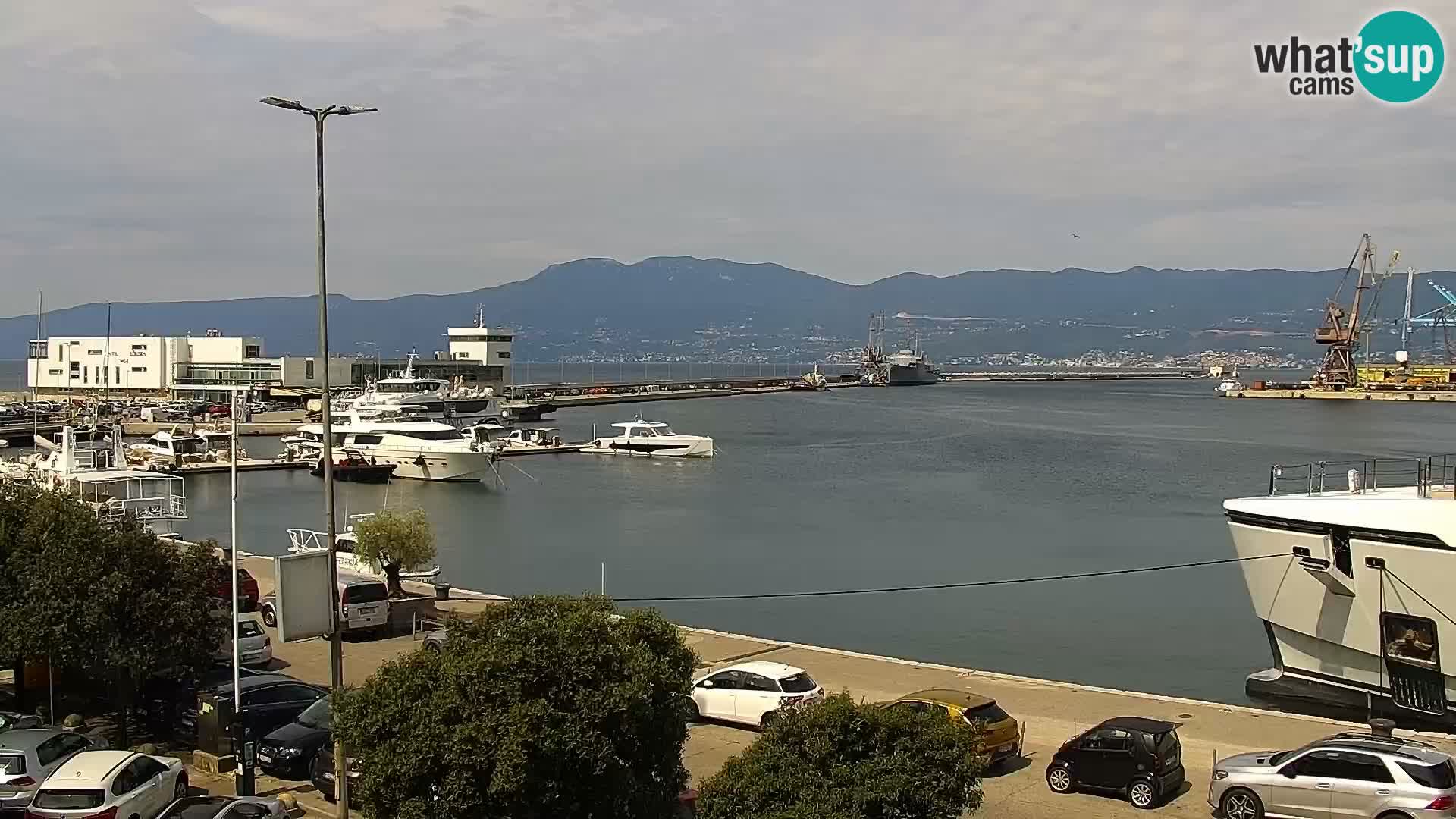 La Riva et Marina à Rijeka – Live Webcam Croatie