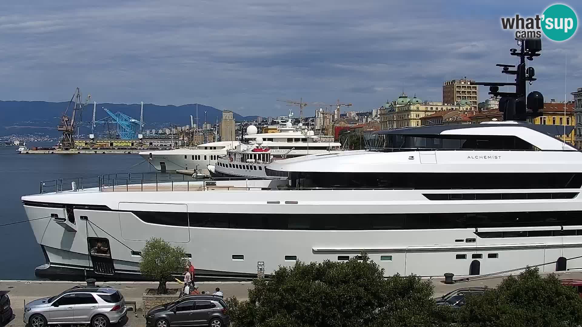 Die Riva und Marina in Rijeka – Live Webcam Kroatien