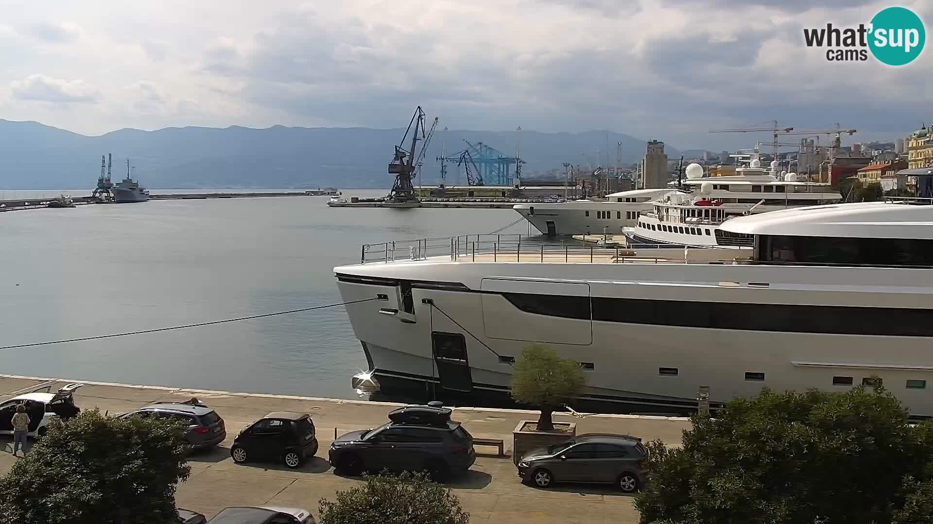 The Riva and Marina in Rijeka  – Live Webcam Croatia