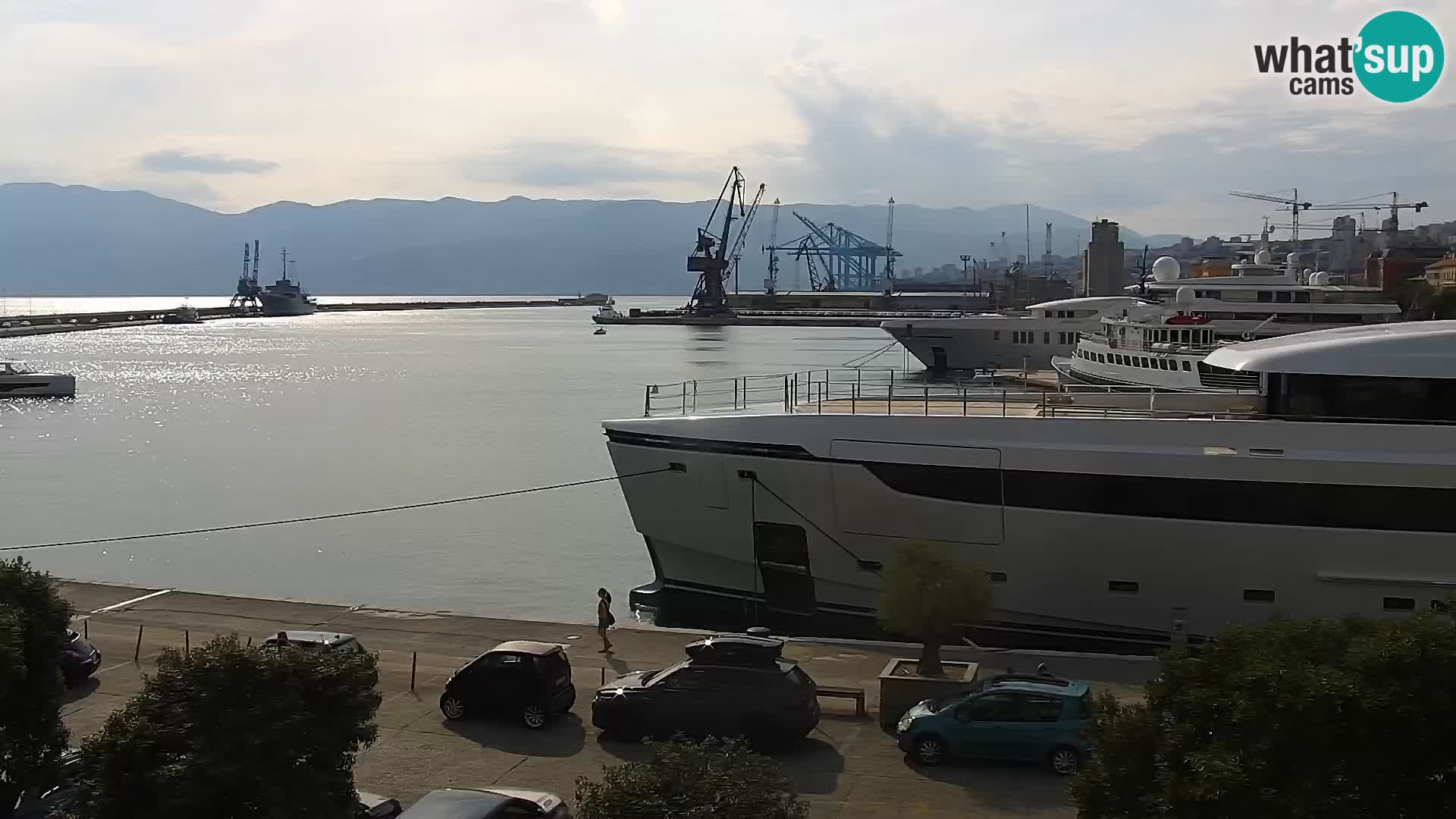 La Riva e la Marina a Rijeka (Fiume) – Live Webcam Croazia