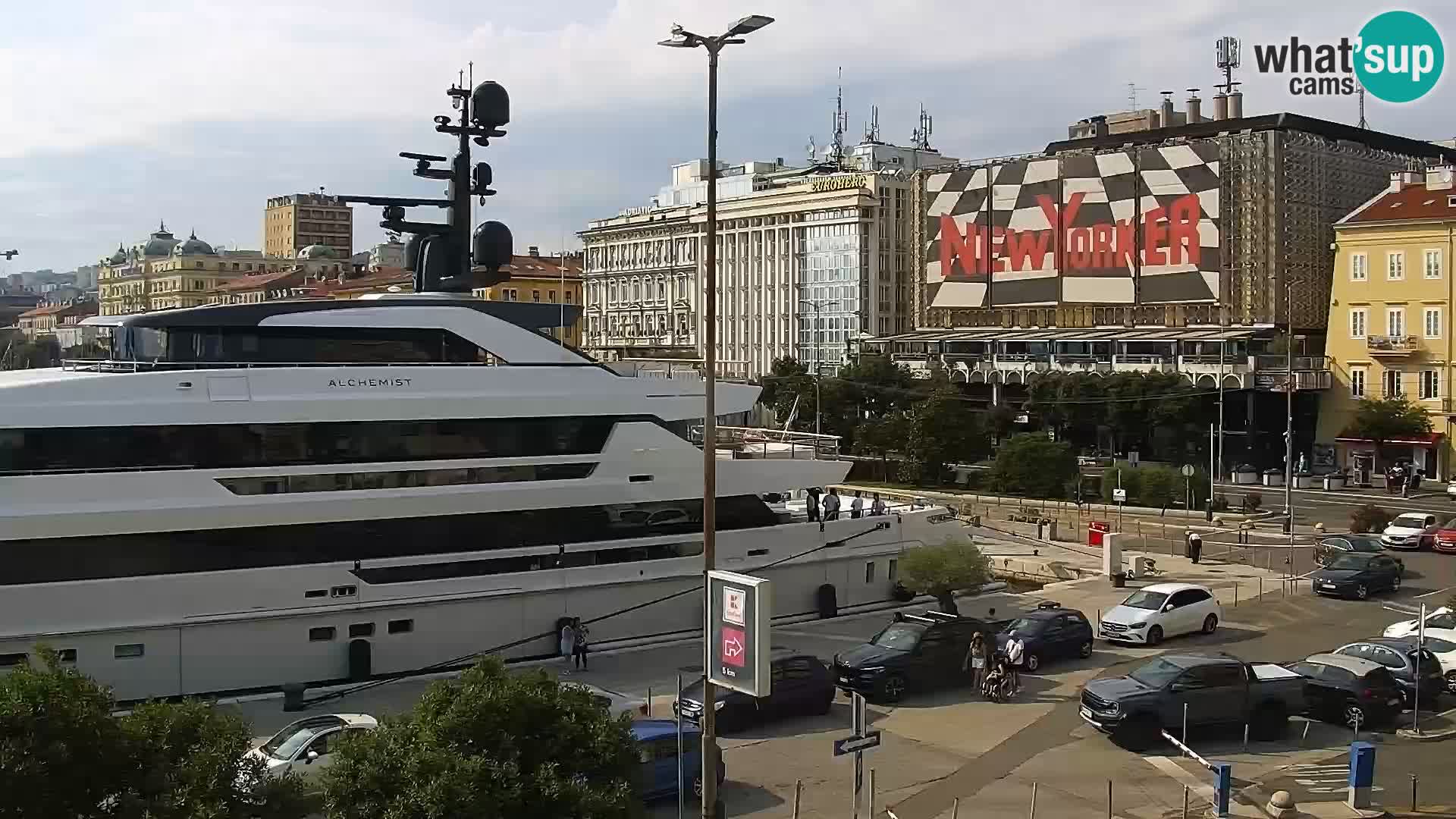 La Riva e la Marina a Rijeka (Fiume) – Live Webcam Croazia