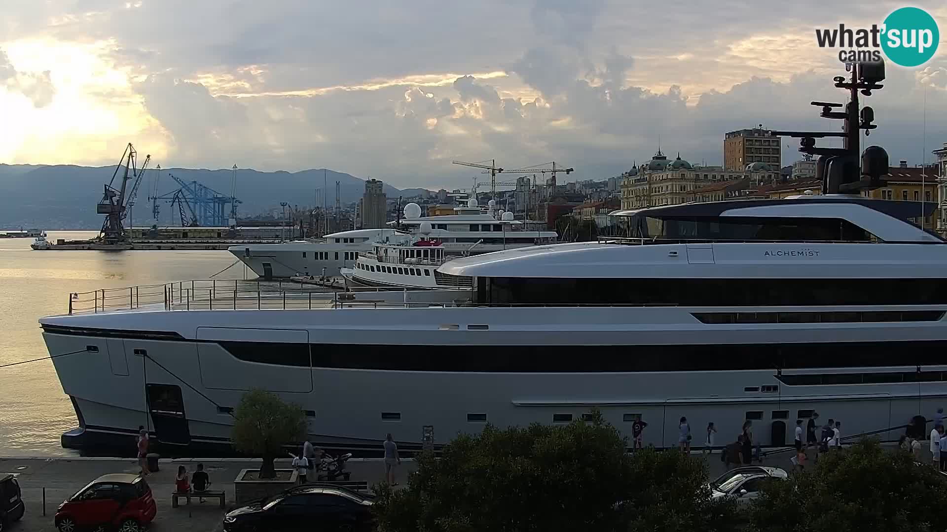 La Riva e la Marina a Rijeka (Fiume) – Live Webcam Croazia