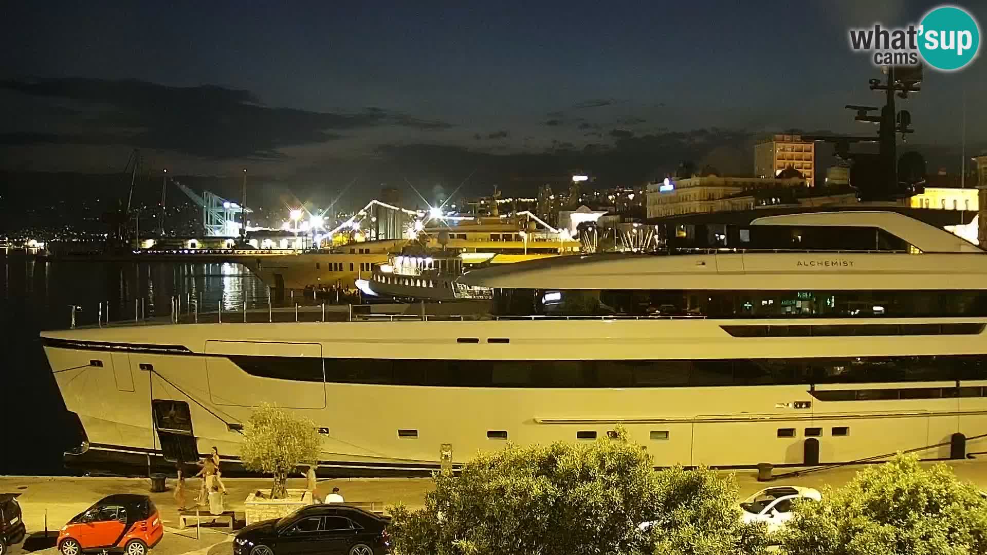 Die Riva und Marina in Rijeka – Live Webcam Kroatien