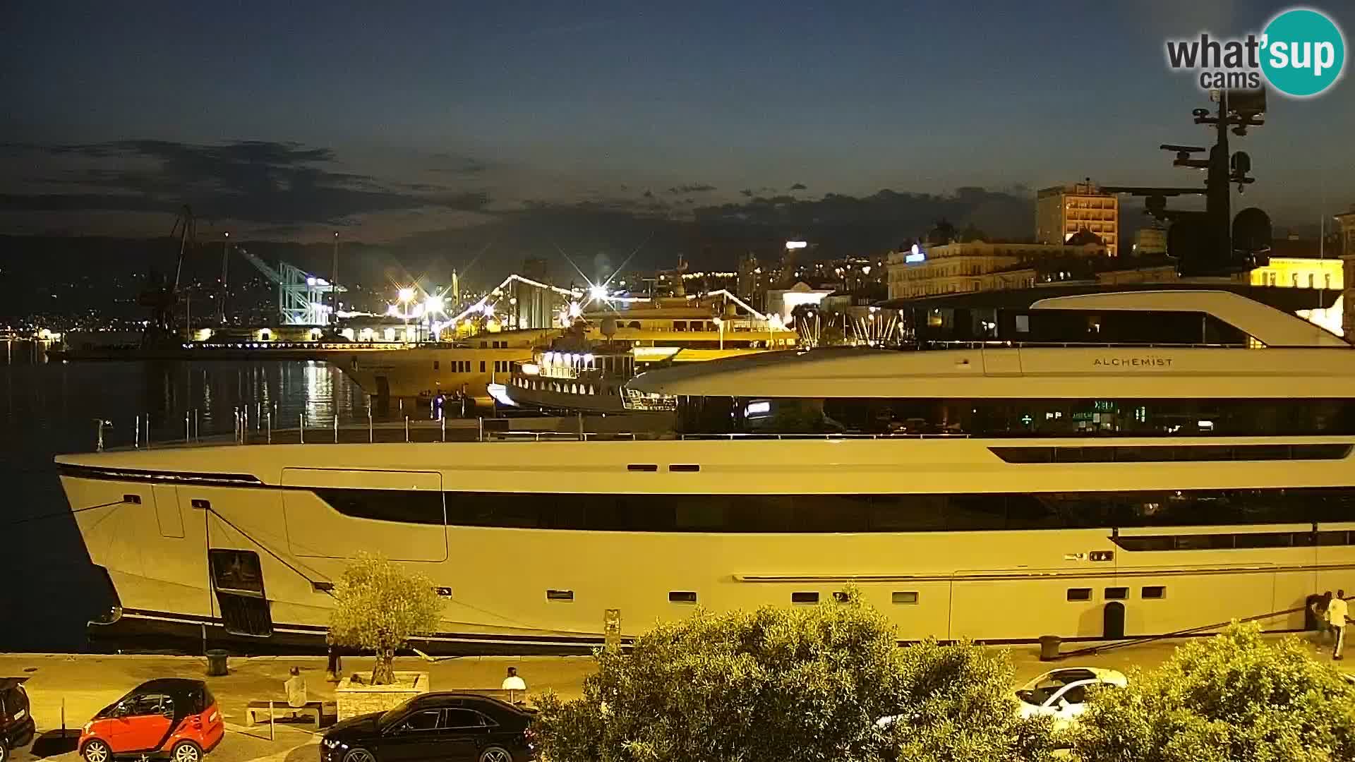 Die Riva und Marina in Rijeka – Live Webcam Kroatien