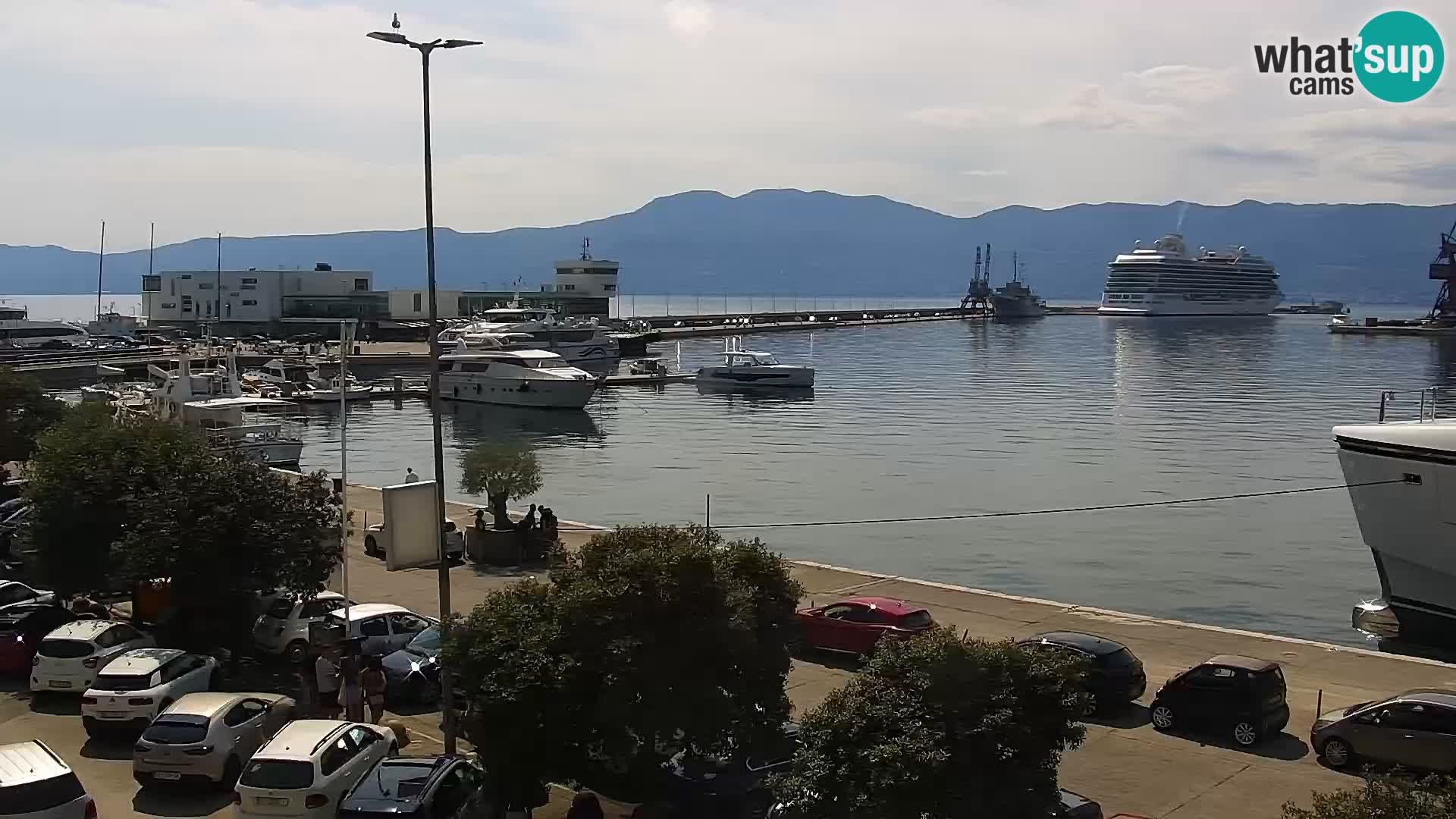La Riva et Marina à Rijeka – Live Webcam Croatie