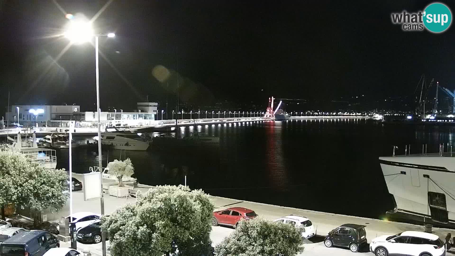 Die Riva und Marina in Rijeka – Live Webcam Kroatien