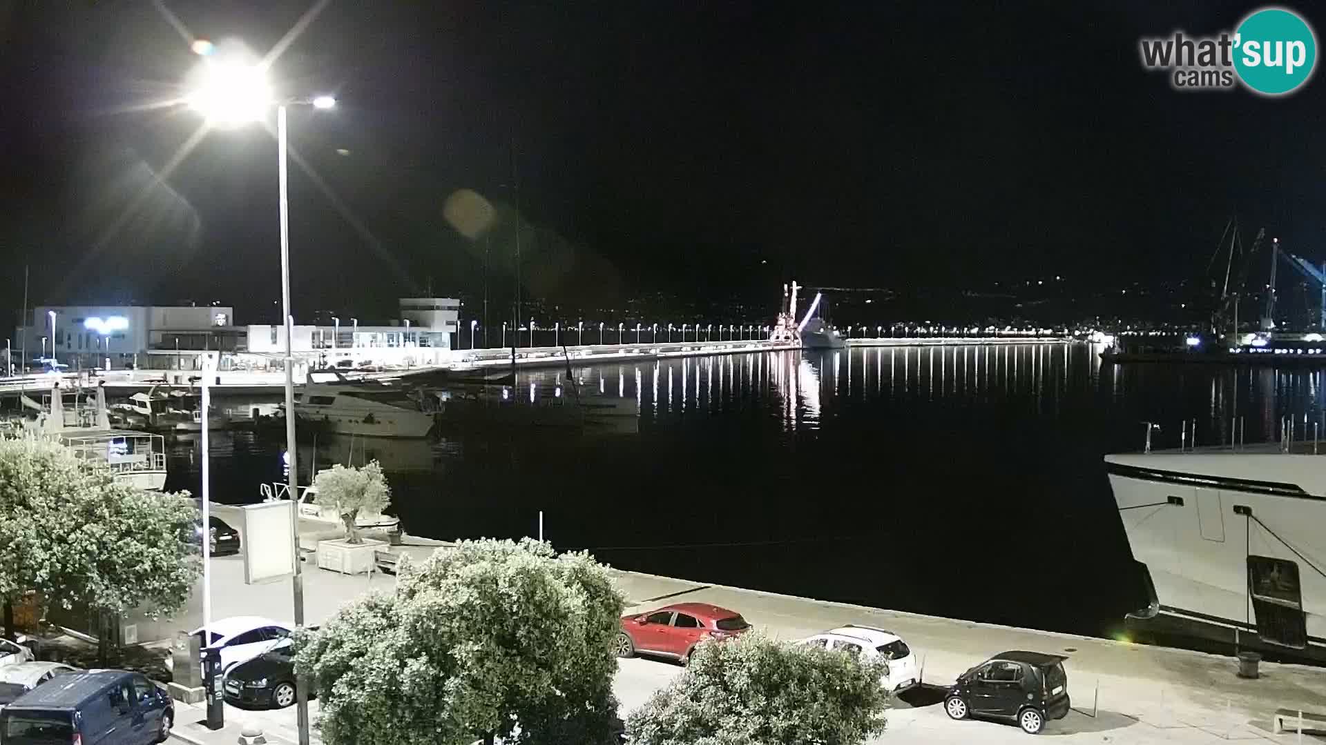 Die Riva und Marina in Rijeka – Live Webcam Kroatien