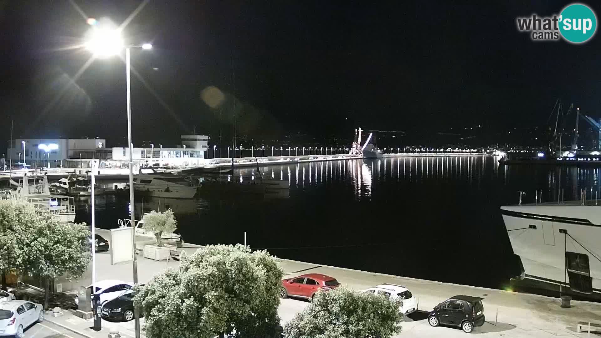 Die Riva und Marina in Rijeka – Live Webcam Kroatien