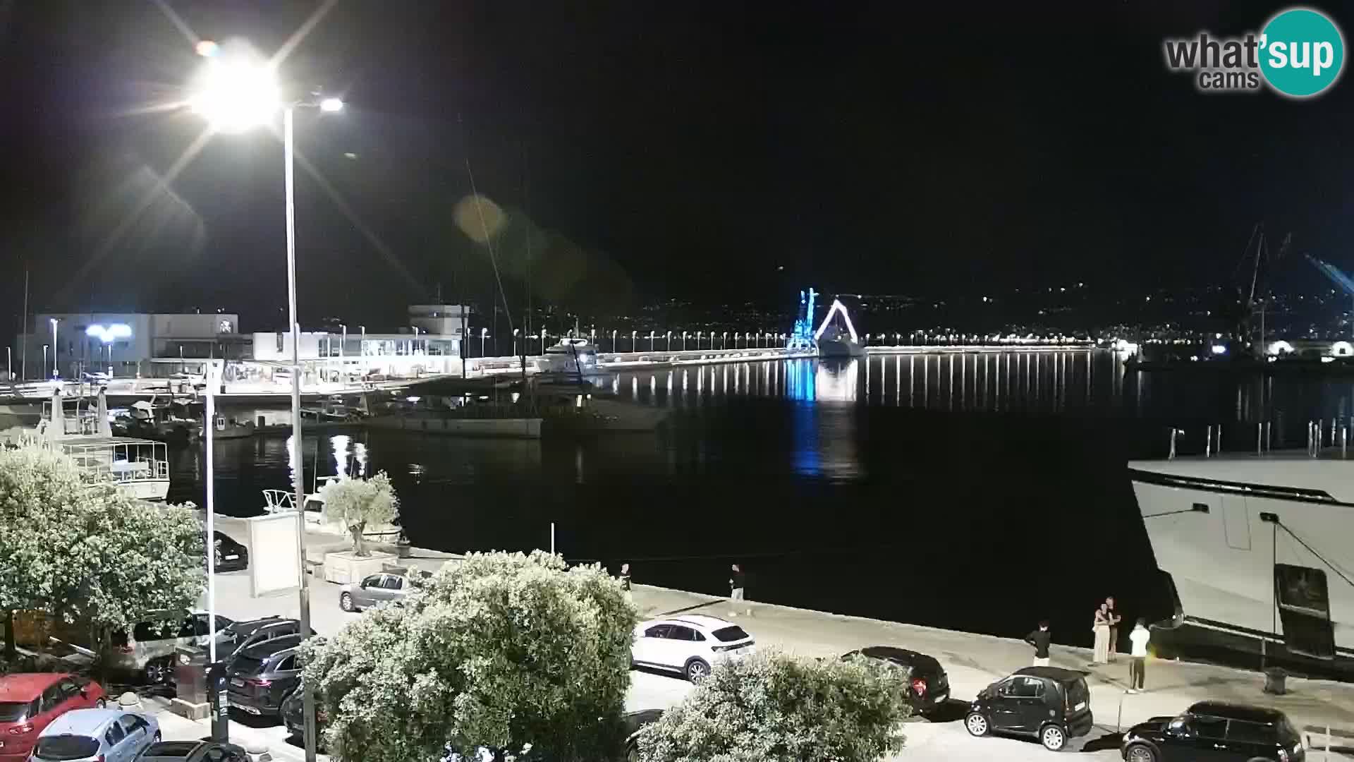 The Riva and Marina in Rijeka  – Live Webcam Croatia