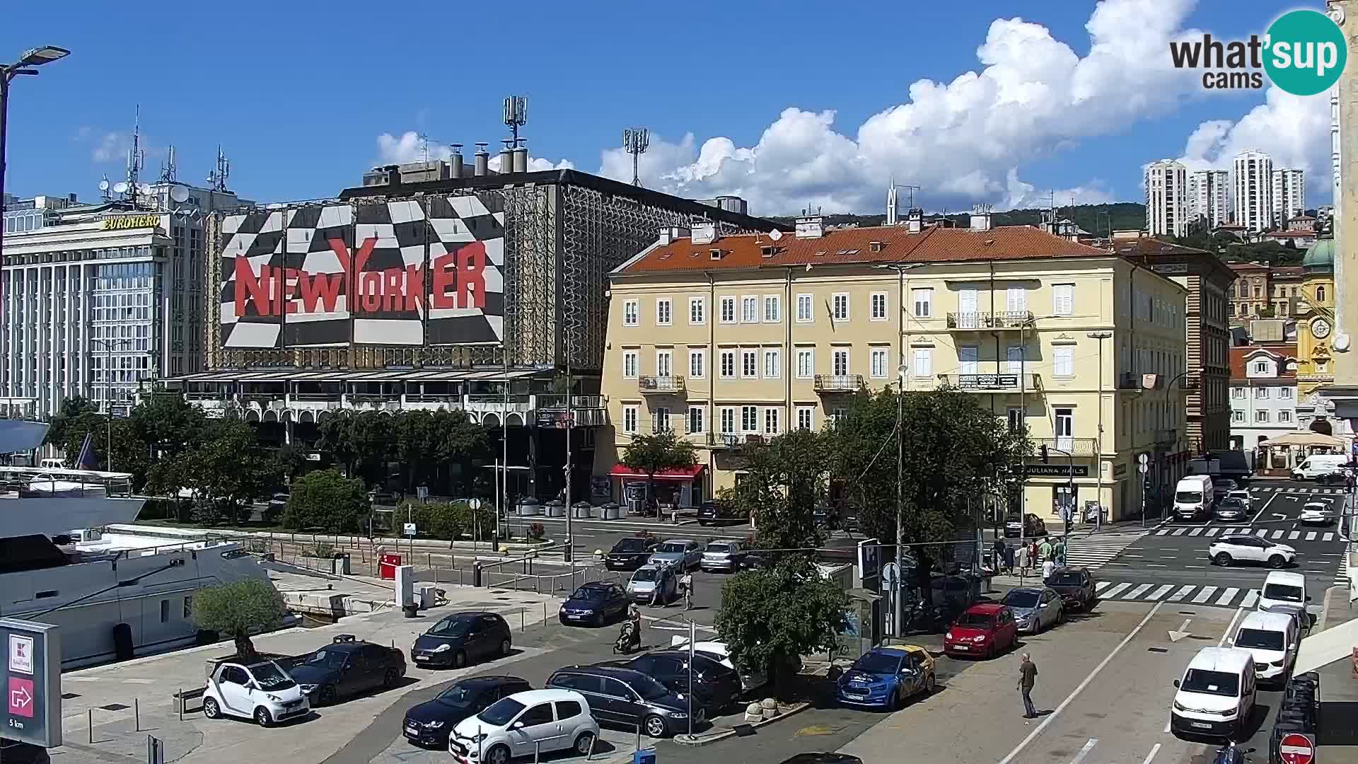 Riva in Marina v Reki – Spletna kamera v živo Hrvaška