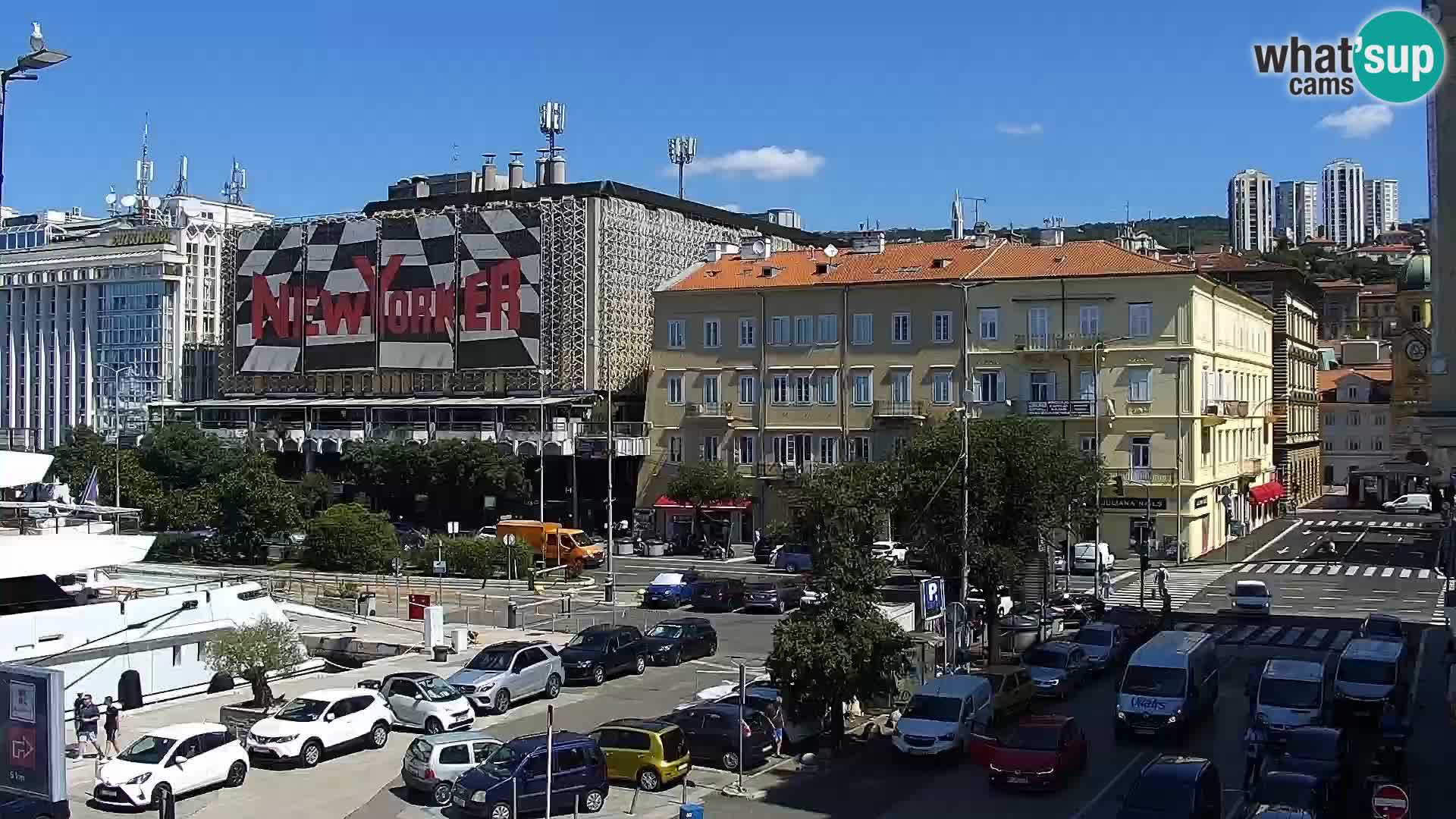 Die Riva und Marina in Rijeka – Live Webcam Kroatien