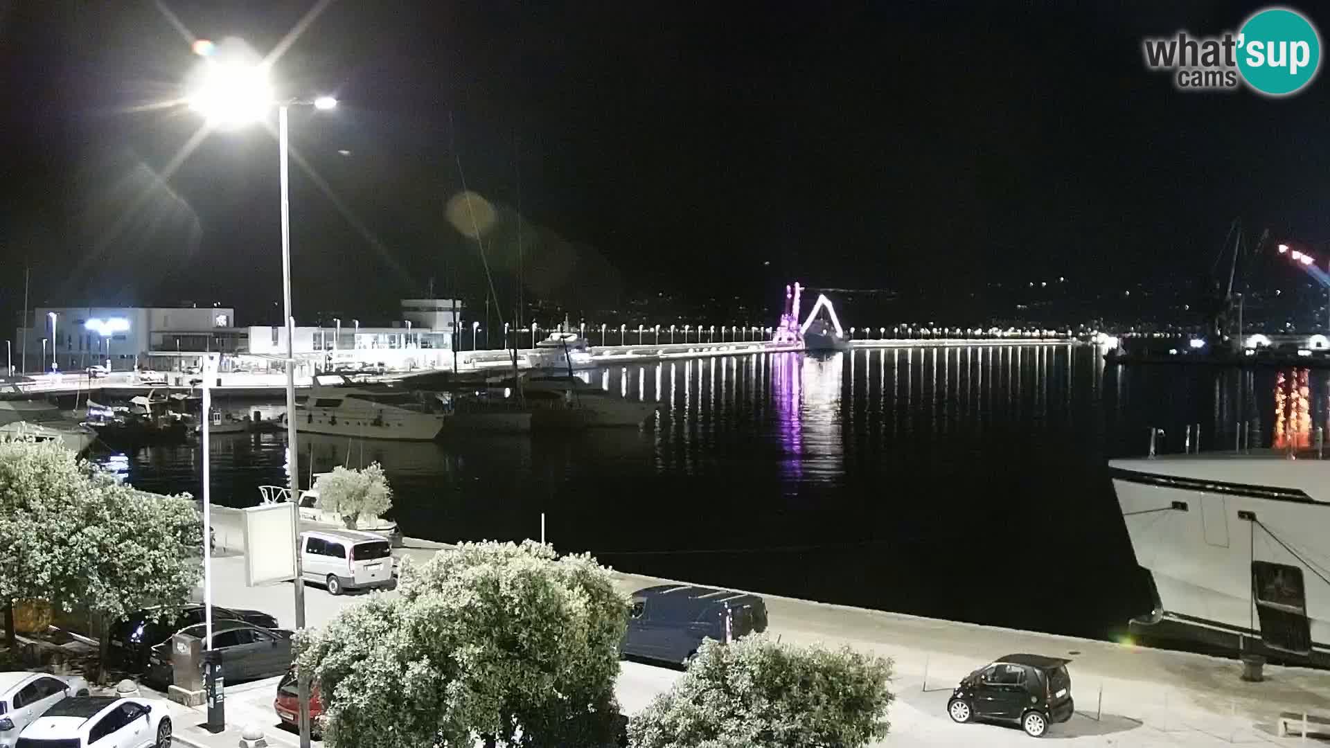 La Riva et Marina à Rijeka – Live Webcam Croatie