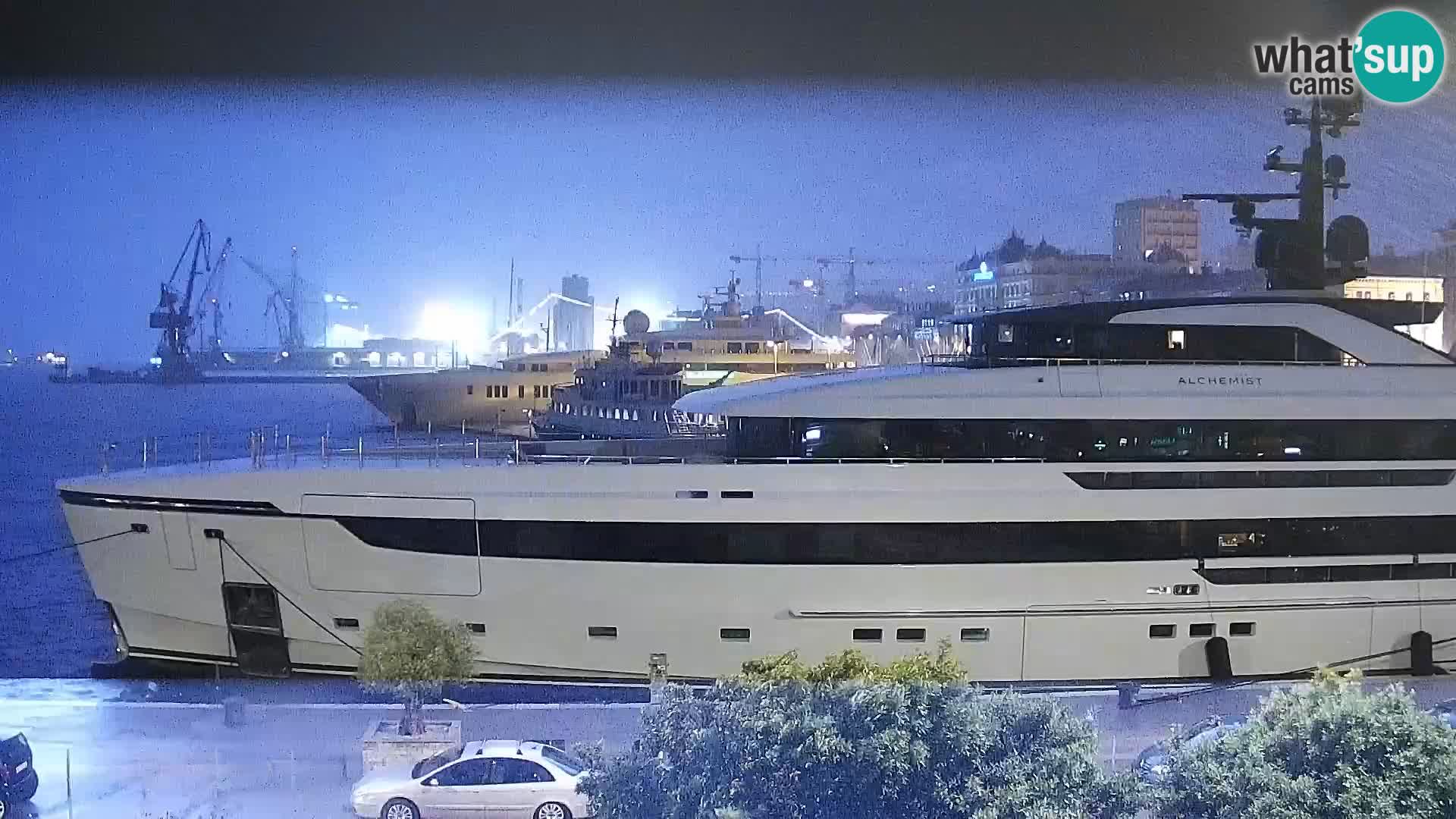 La Riva et Marina à Rijeka – Live Webcam Croatie