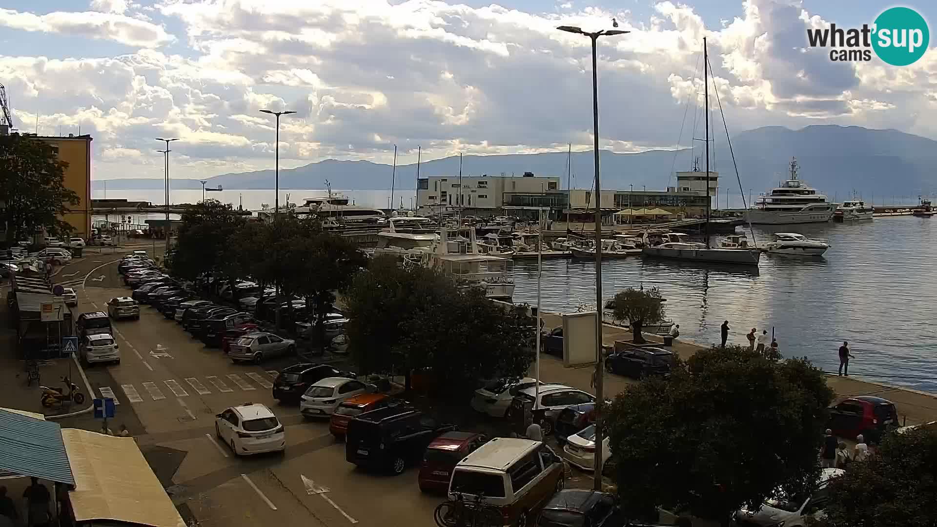 La Riva et Marina à Rijeka – Live Webcam Croatie