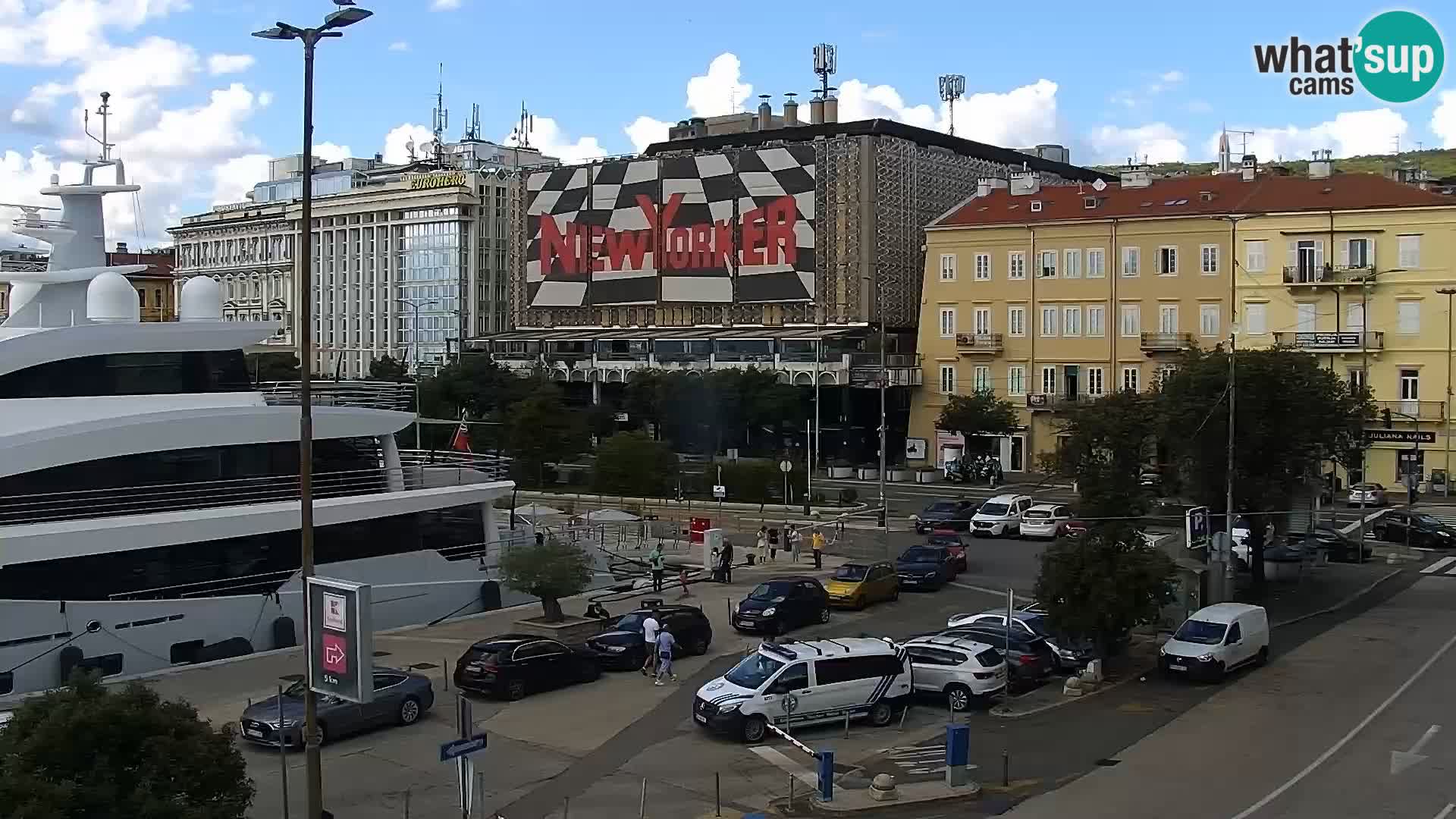 La Riva et Marina à Rijeka – Live Webcam Croatie