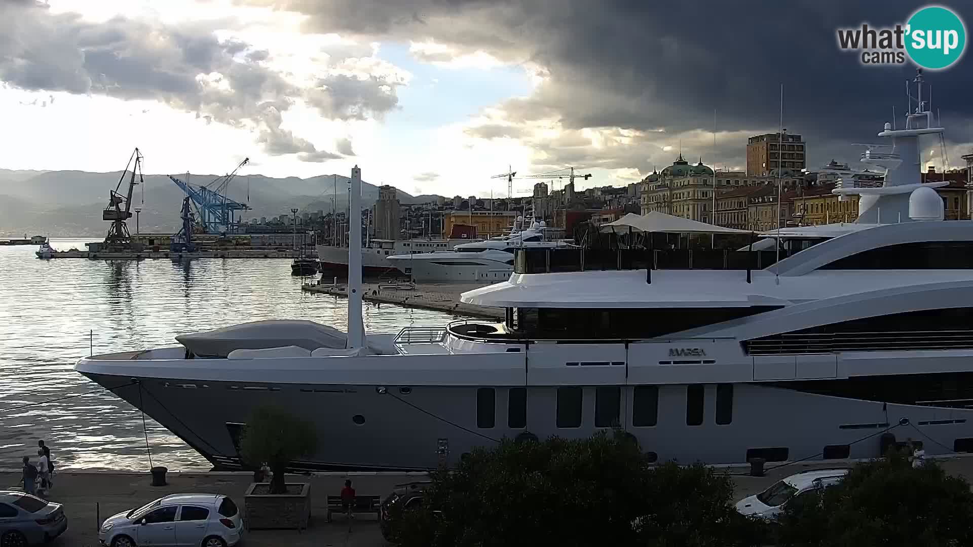 Die Riva und Marina in Rijeka – Live Webcam Kroatien