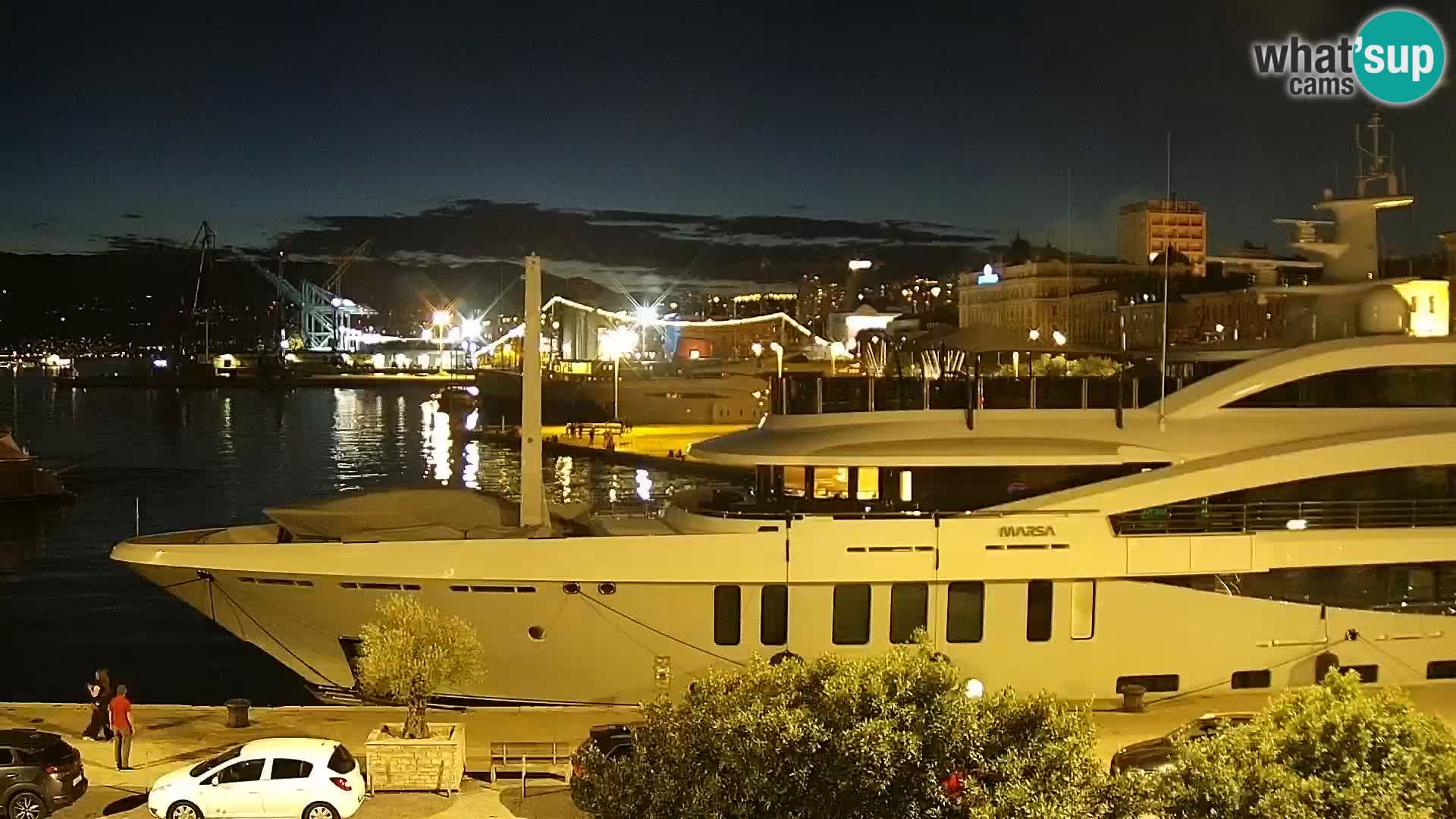 Die Riva und Marina in Rijeka – Live Webcam Kroatien
