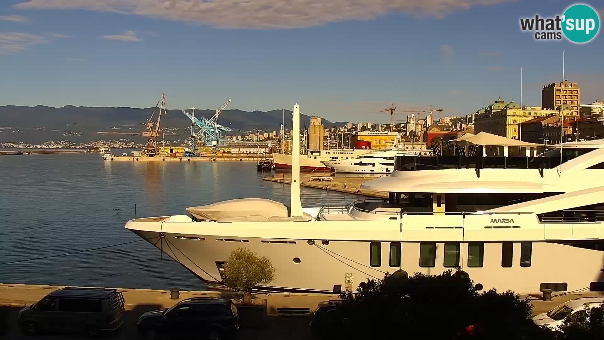 La Riva e la Marina a Rijeka (Fiume) – Live Webcam Croazia