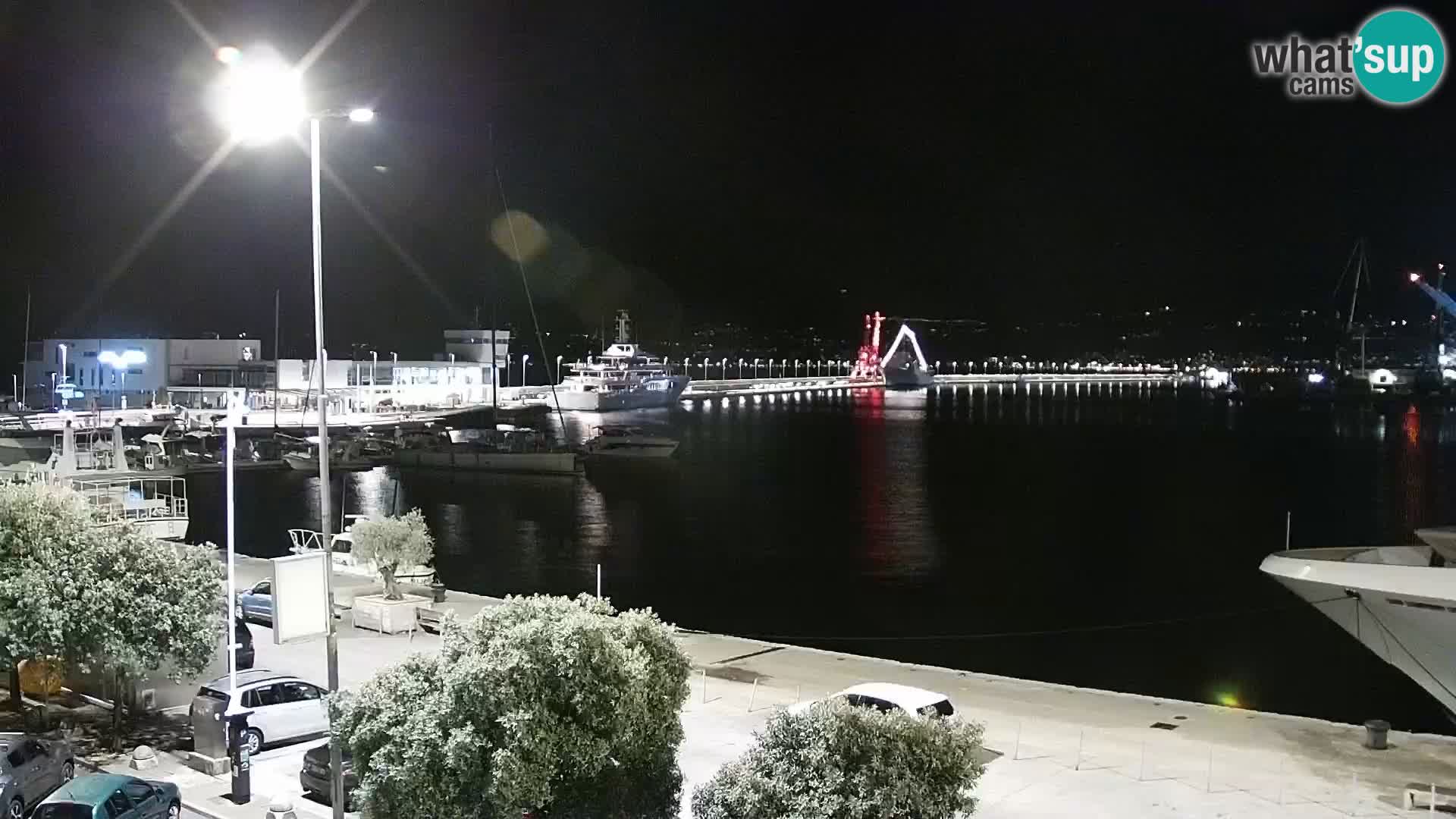 The Riva and Marina in Rijeka  – Live Webcam Croatia