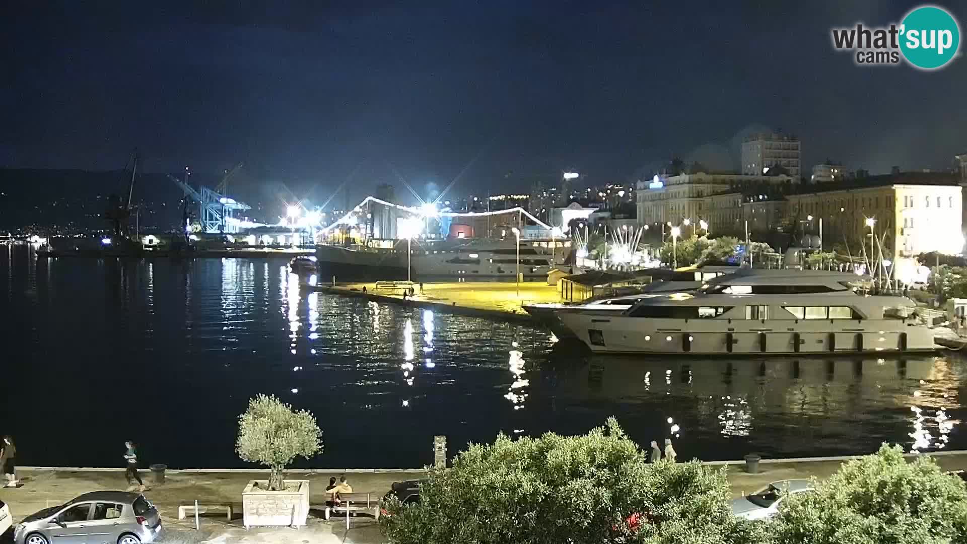 Die Riva und Marina in Rijeka – Live Webcam Kroatien