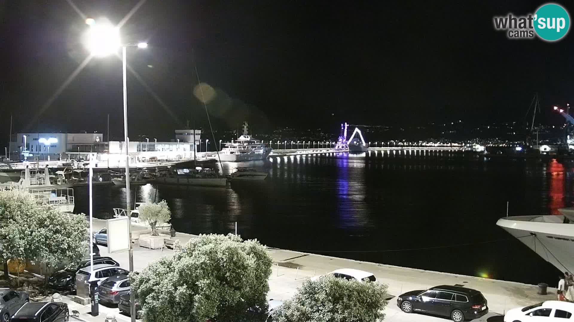 The Riva and Marina in Rijeka  – Live Webcam Croatia