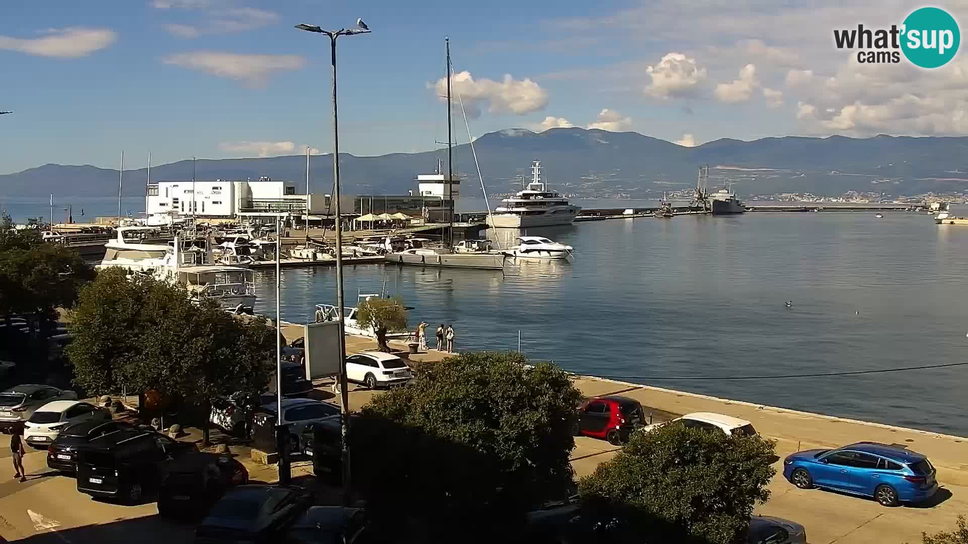 Die Riva und Marina in Rijeka – Live Webcam Kroatien