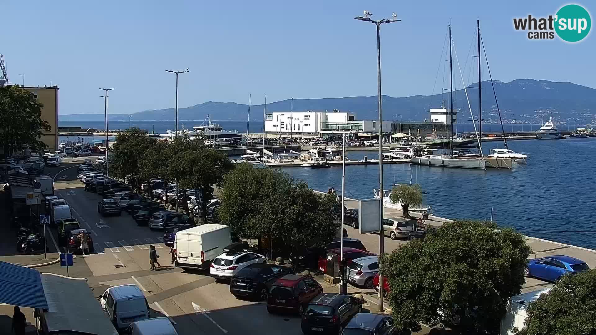 La Riva e la Marina a Rijeka (Fiume) – Live Webcam Croazia