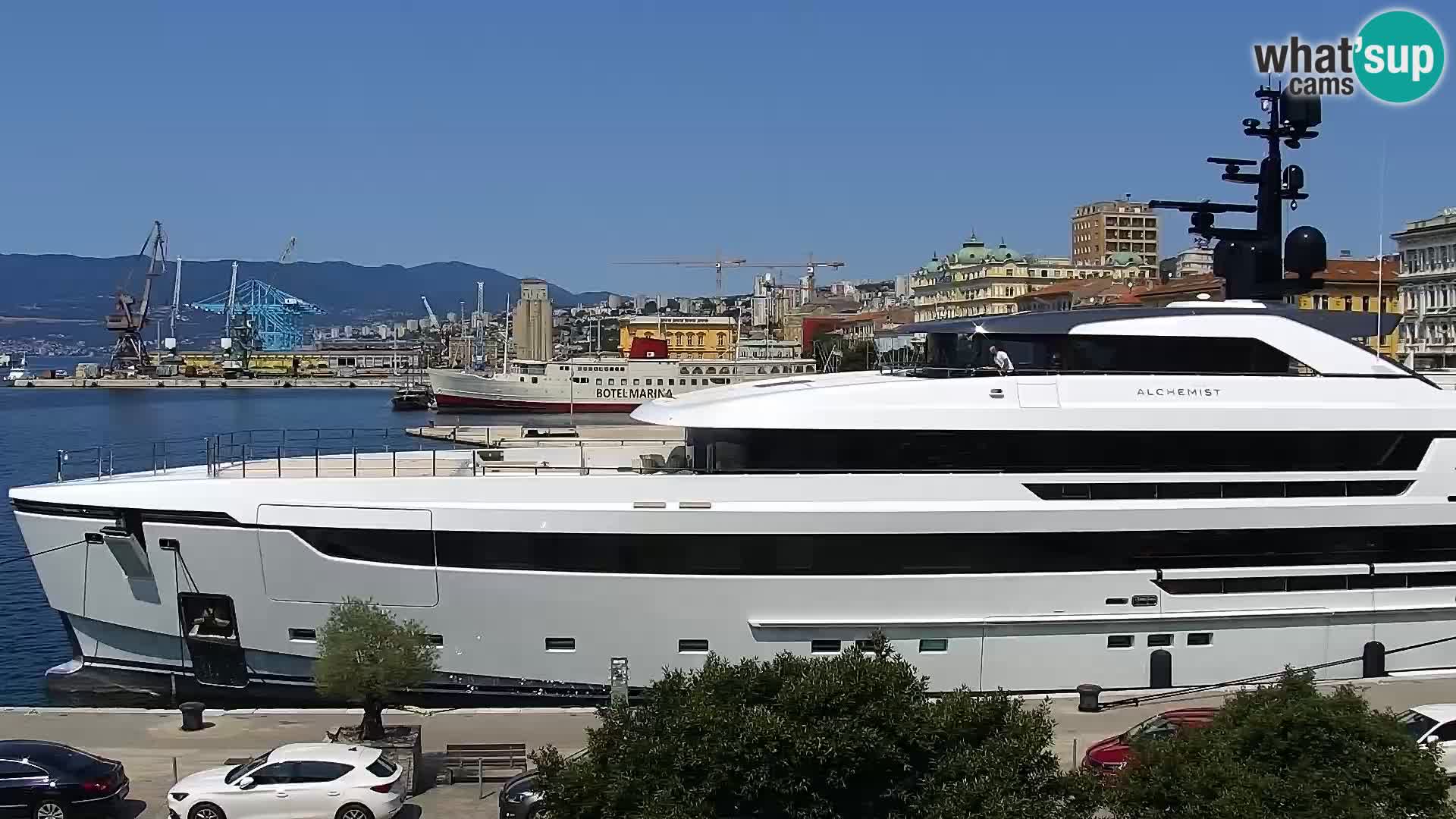 La Riva et Marina à Rijeka – Live Webcam Croatie
