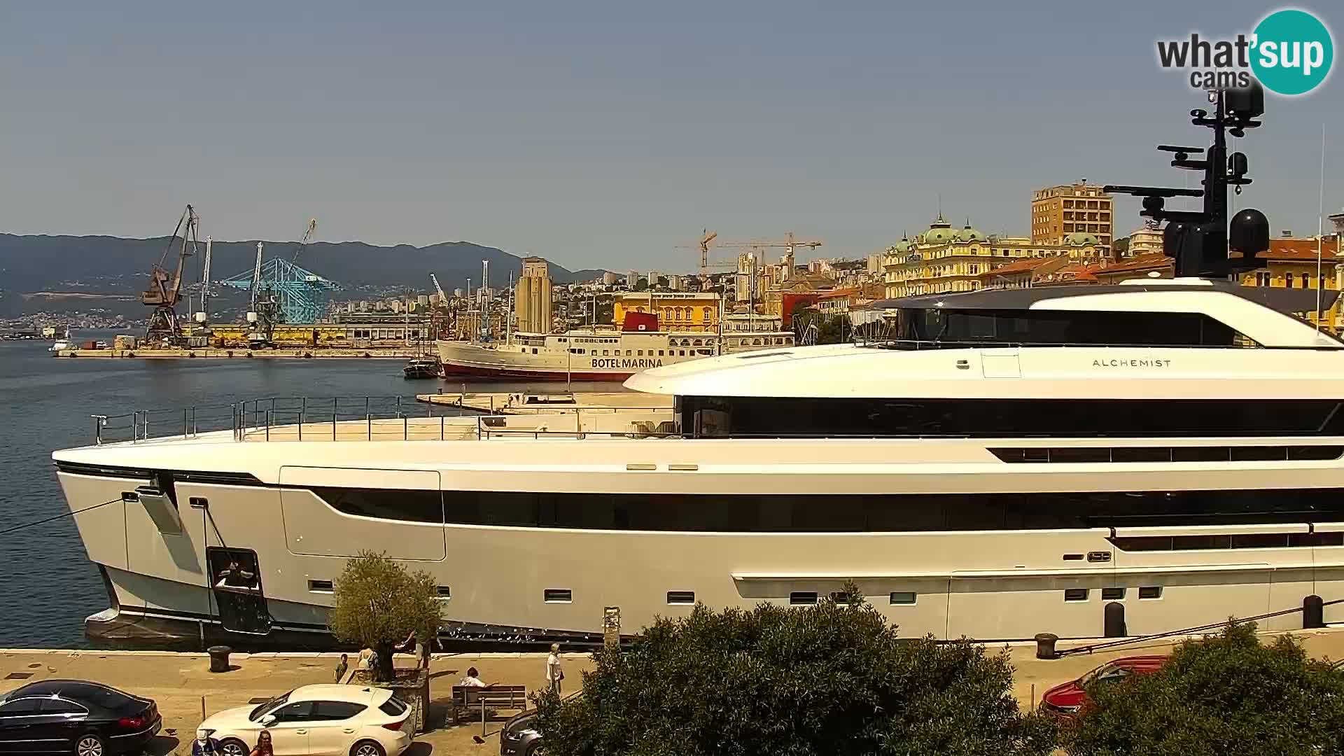 The Riva and Marina in Rijeka  – Live Webcam Croatia
