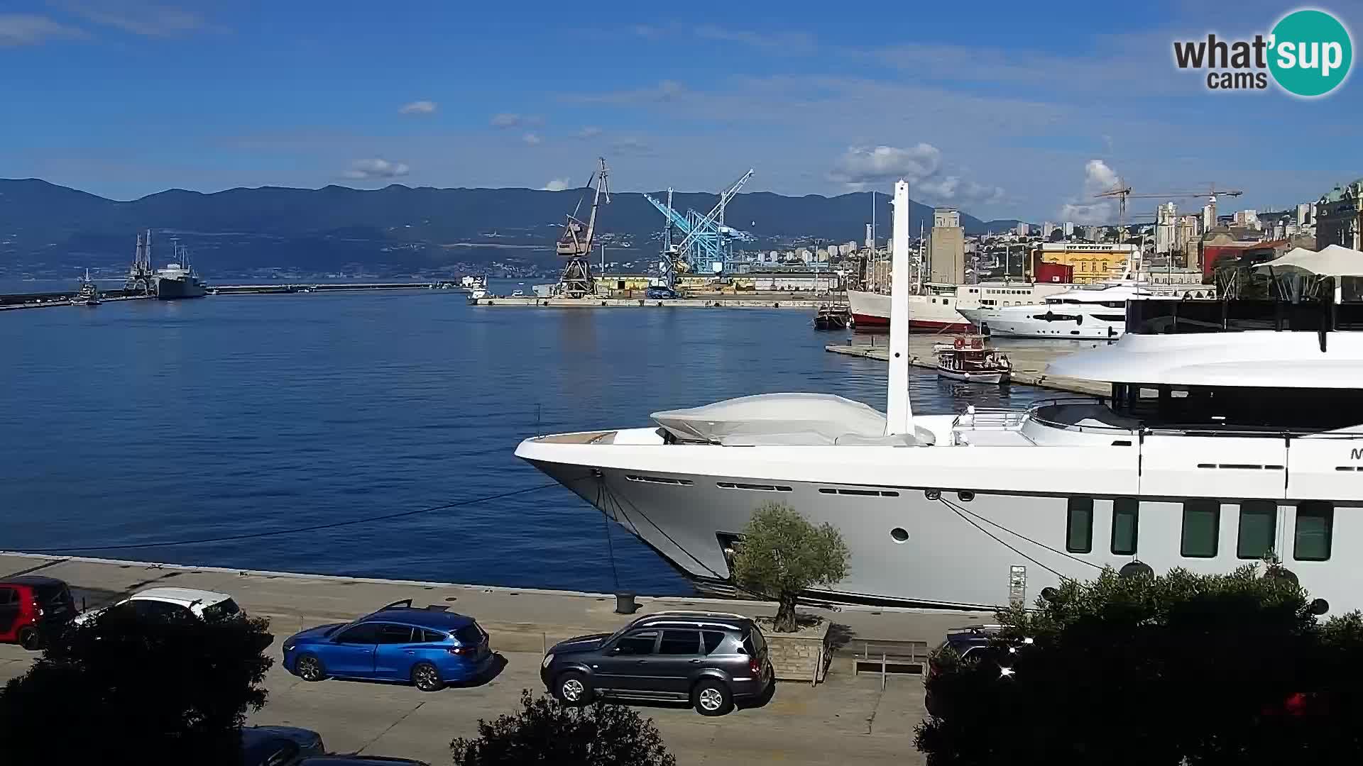 The Riva and Marina in Rijeka  – Live Webcam Croatia