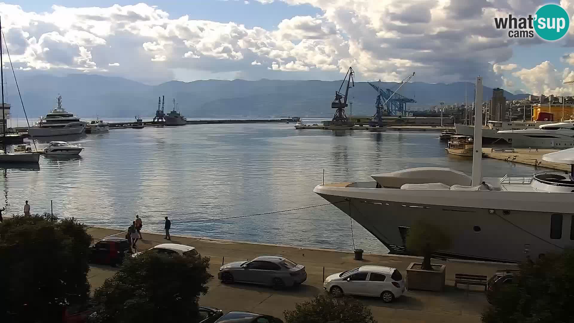 La Riva e la Marina a Rijeka (Fiume) – Live Webcam Croazia