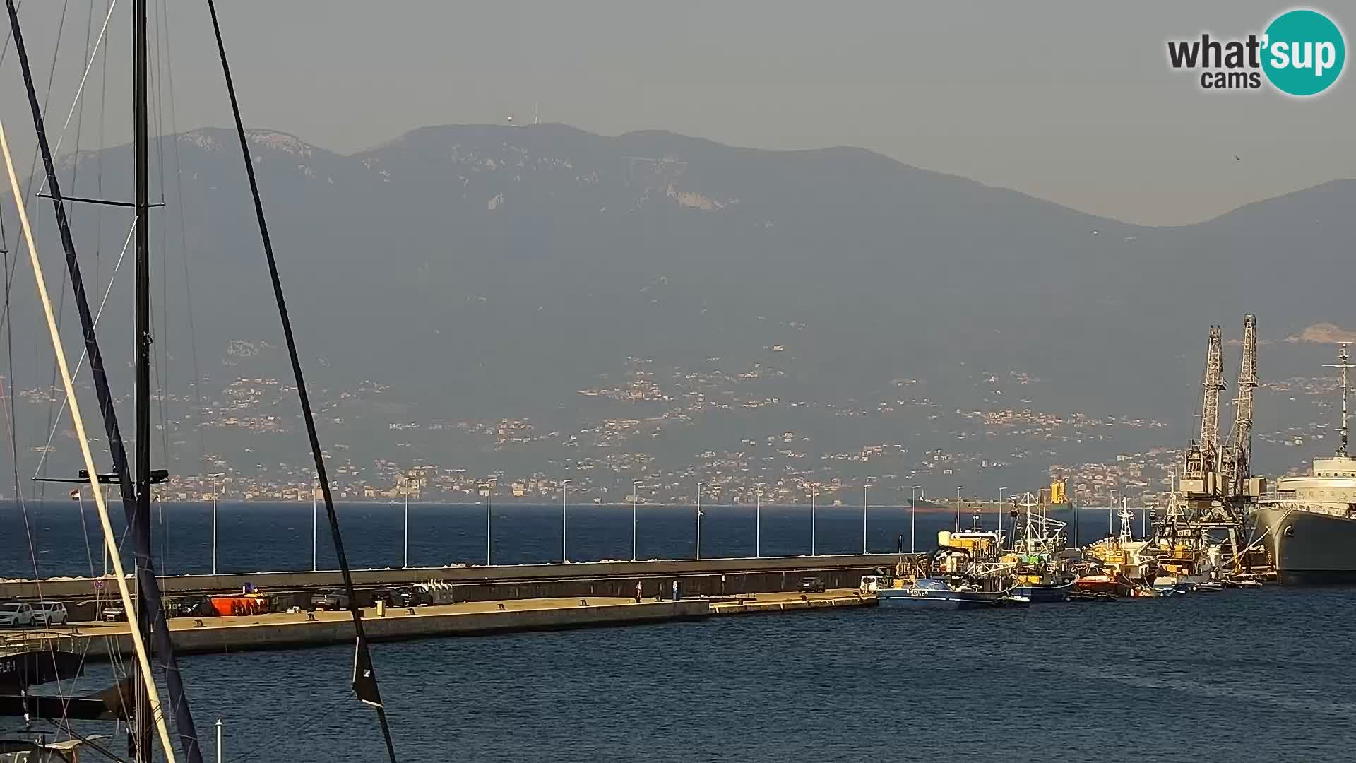 Riva in Marina v Reki – Spletna kamera v živo Hrvaška
