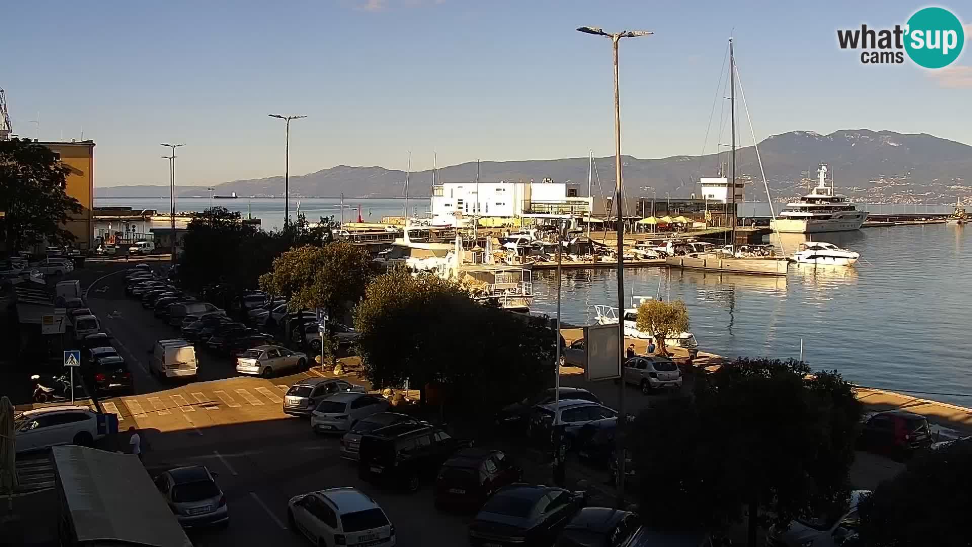 La Riva e la Marina a Rijeka (Fiume) – Live Webcam Croazia